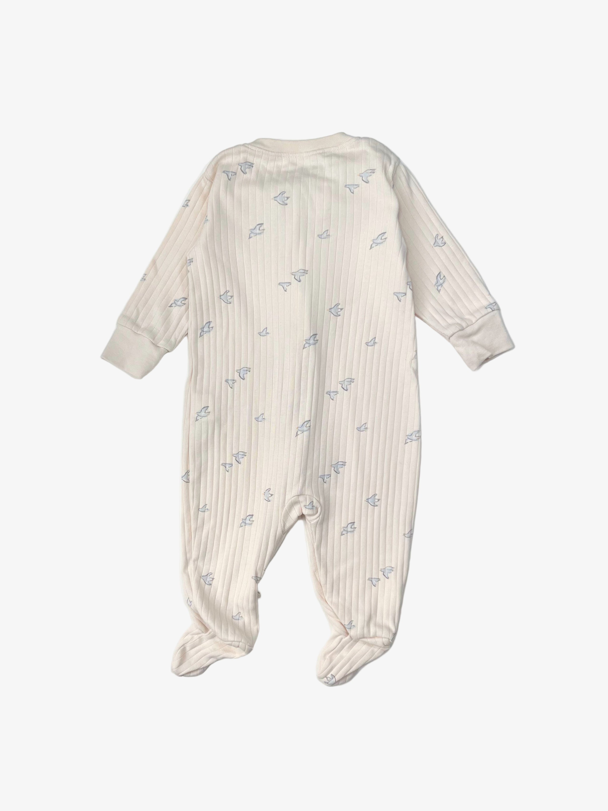 Baby Cottons – Footies with Zipper (Size 6 Months)