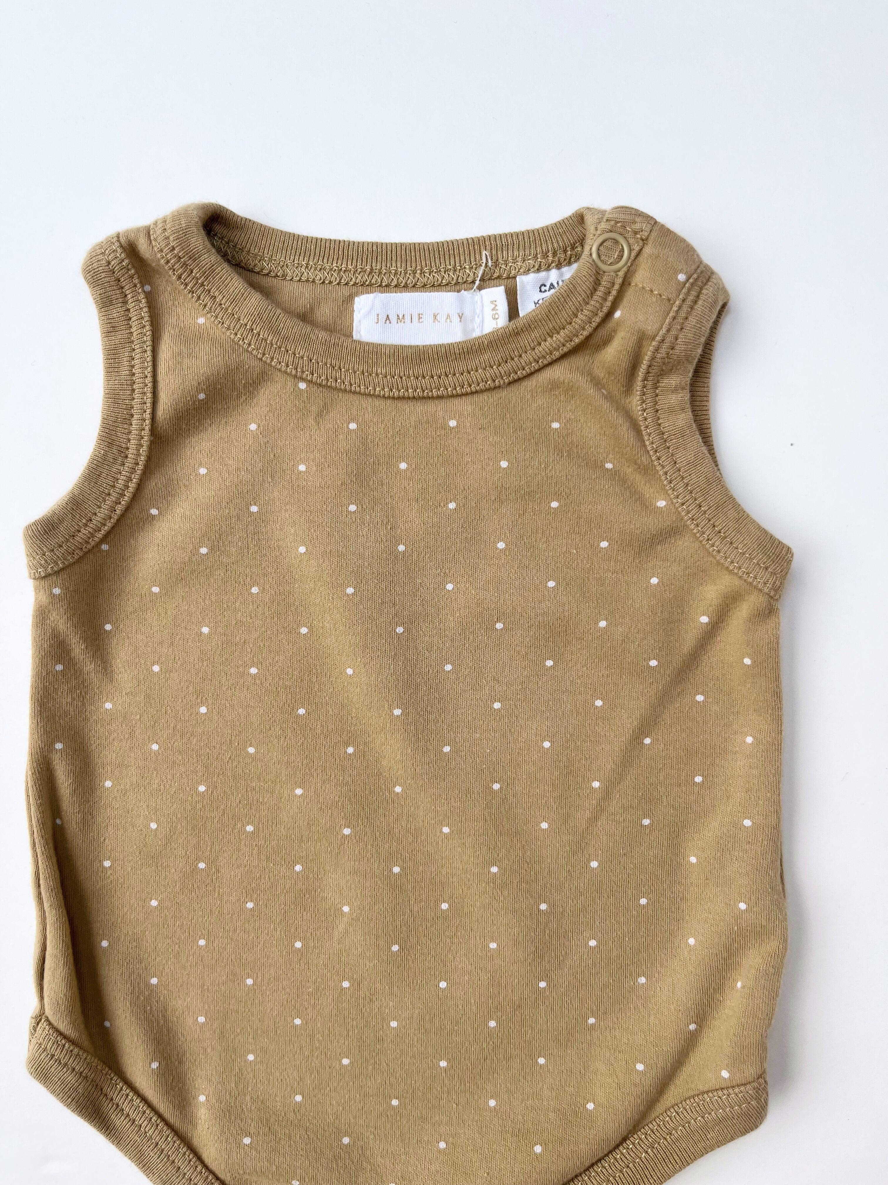Jamie Kay – Sleeveless Onesie (Size 3–6 months)