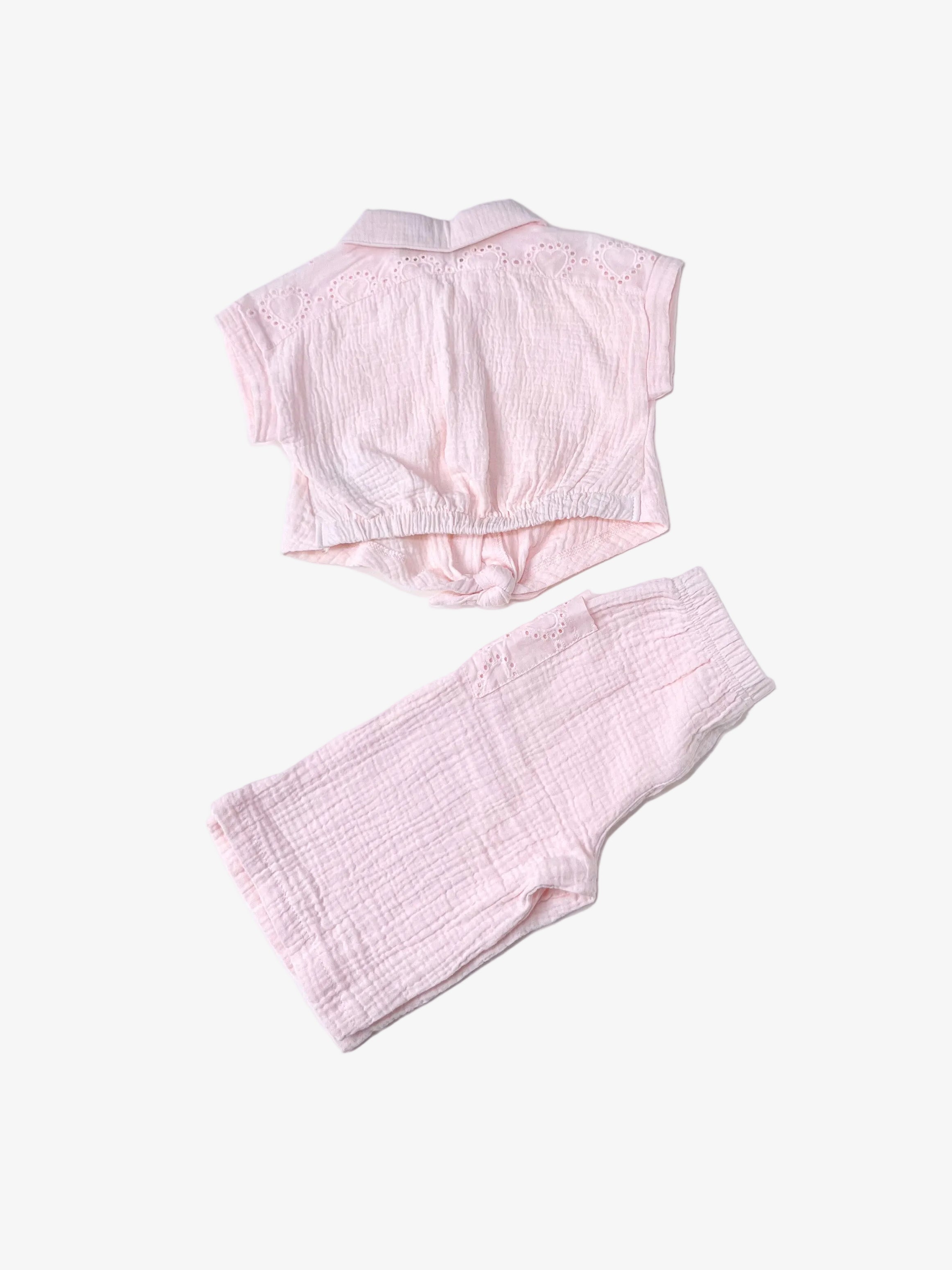Rachel Zoe – Muslin Top & Pants Set (Size 12 months, Runs Big)
