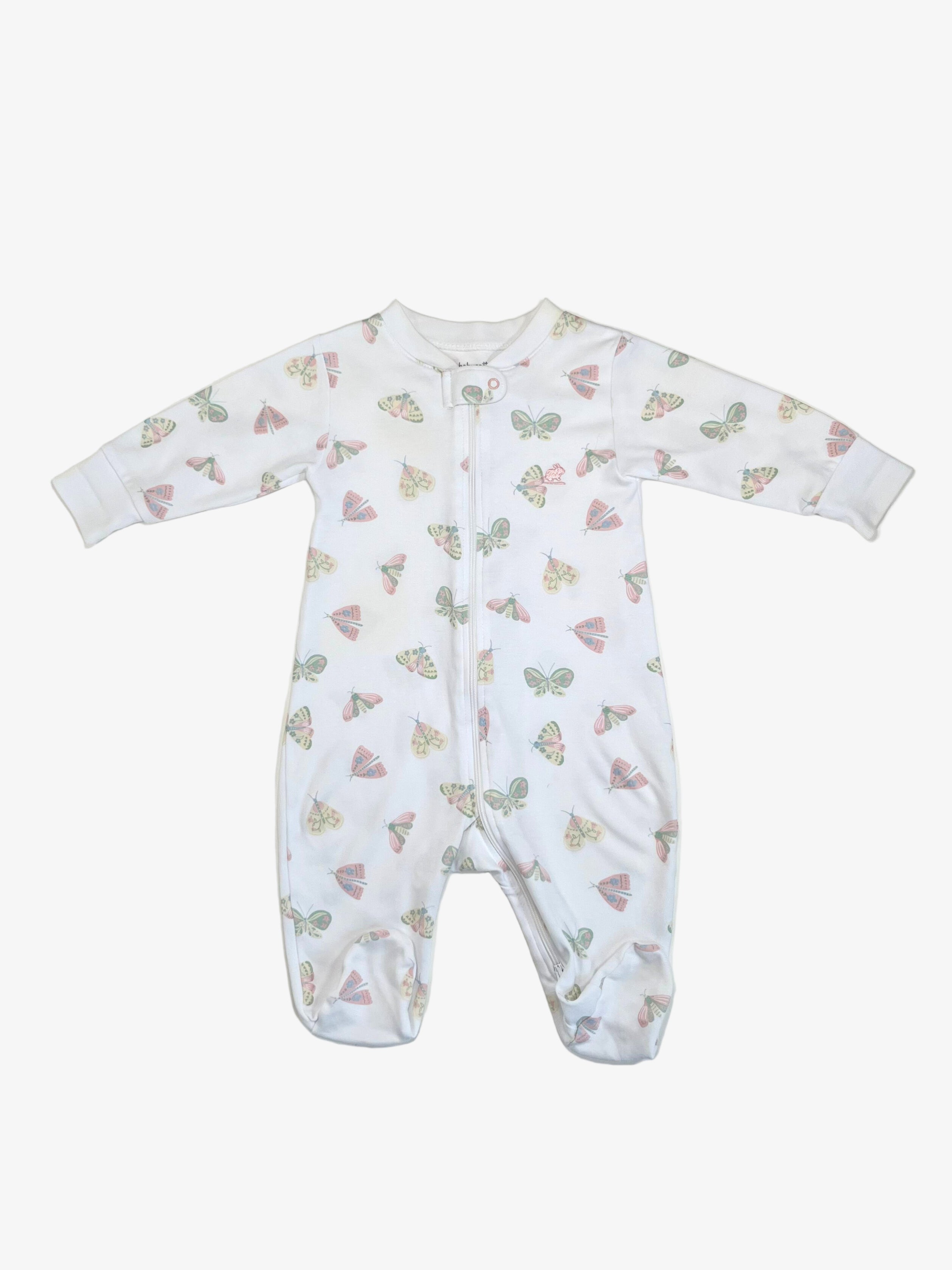 Baby Cottons – Footies with Zipper (Size 6 Months)
