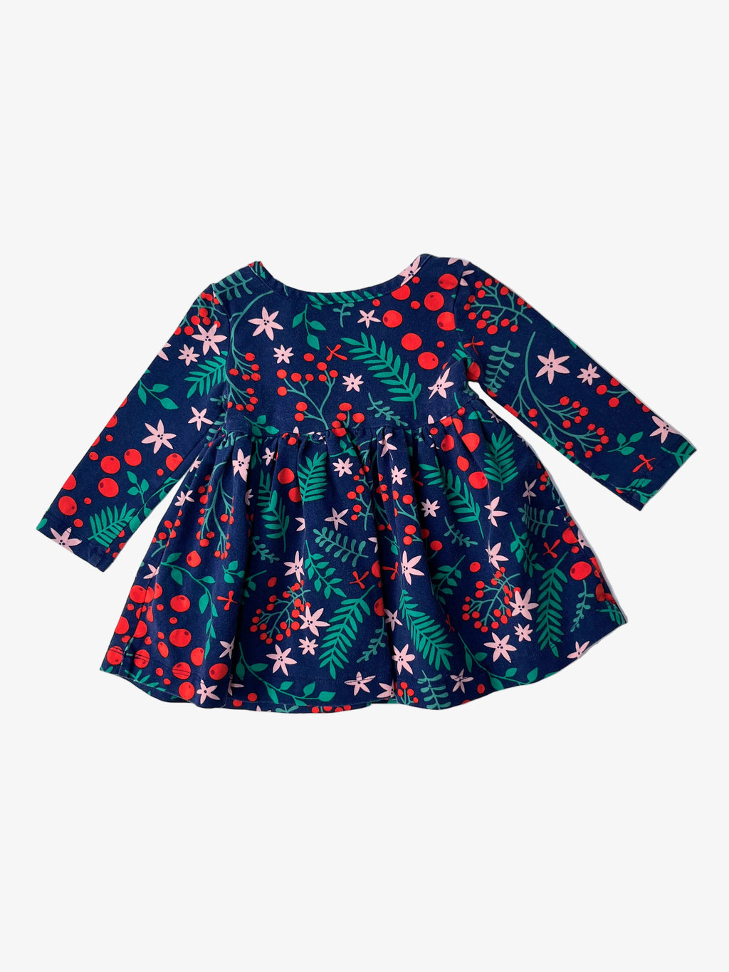 Hanna Andersson – Twirly Holiday Dress (Size 6–12 months)