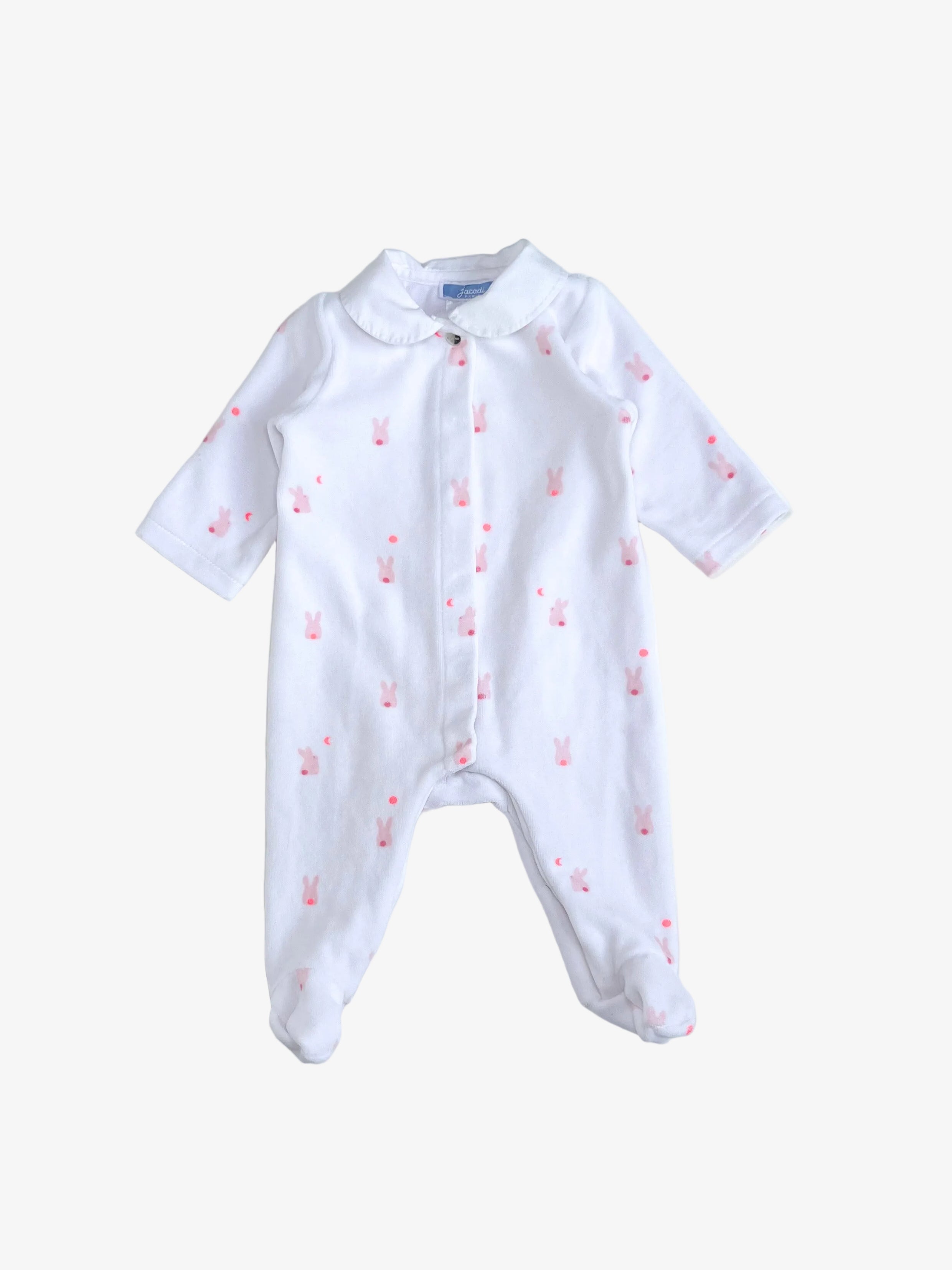 Jacadi – Velour Footies (Size 3 months / 60 cm, run small)