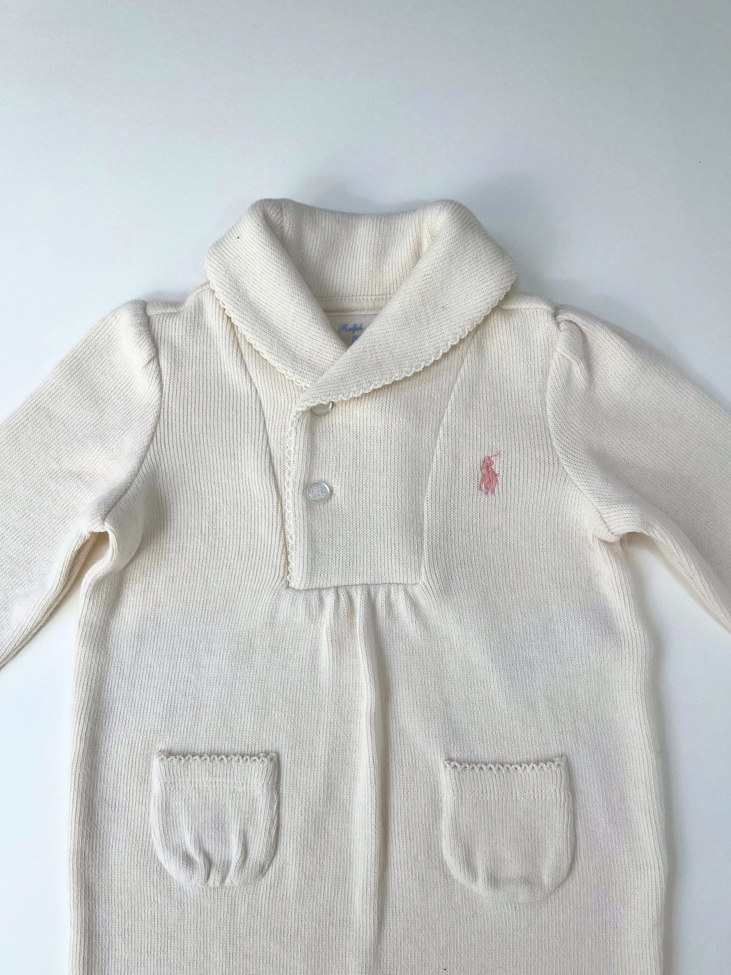 Ralph Lauren – Knitted Romper (Size 9 months)