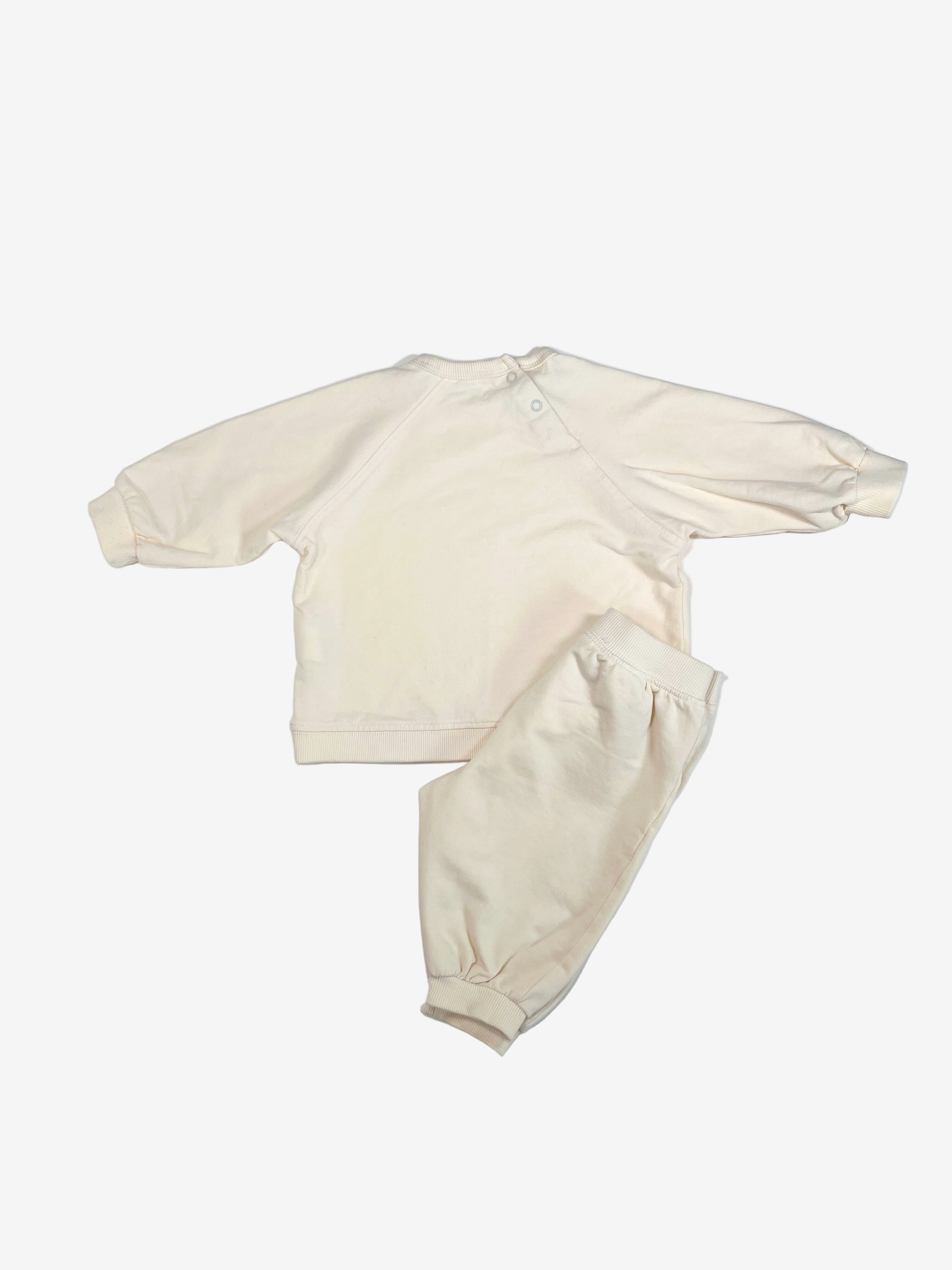 Zara Sweatshirt & Sweatpants Set – 3–6 Months