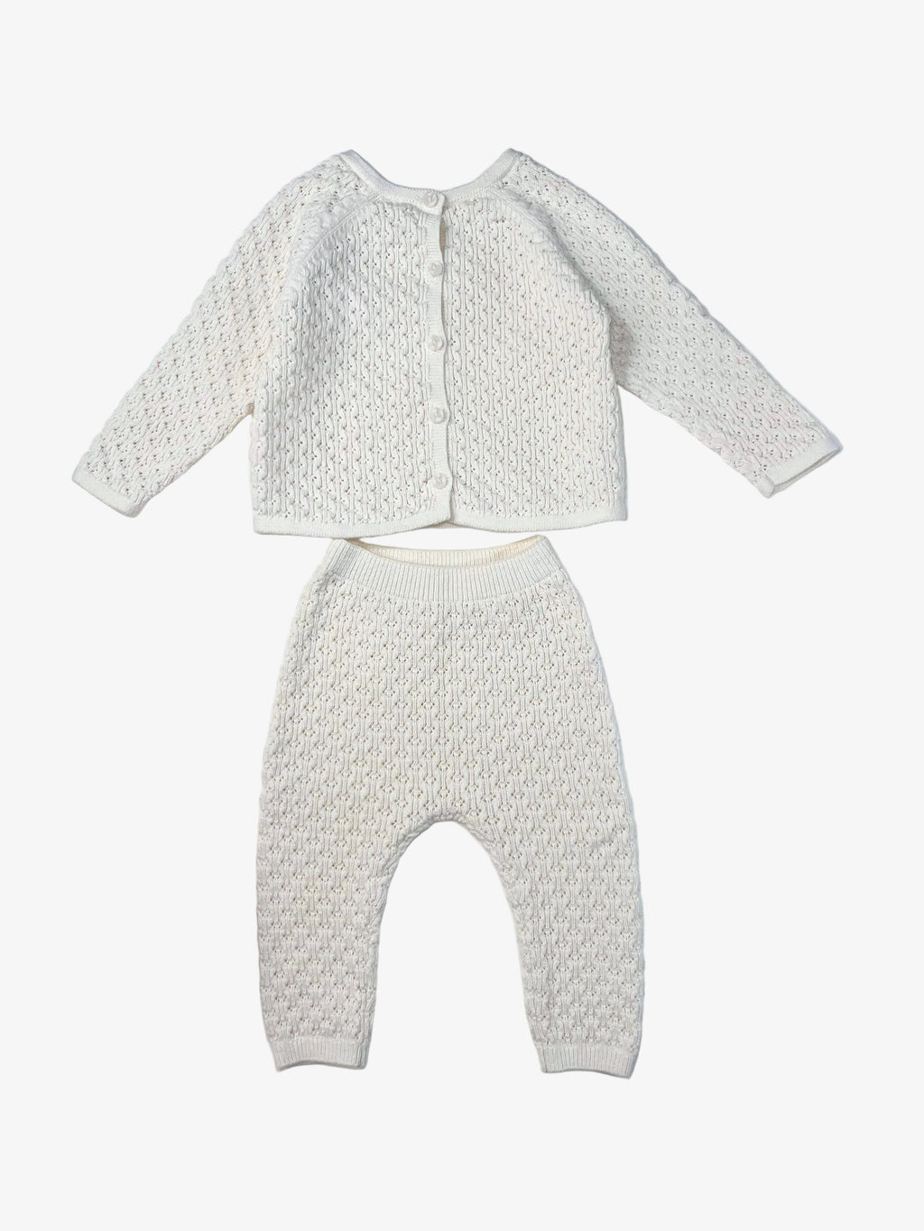 Zara – Knitted Cardigan & Pants Set (Size 6–9 months)