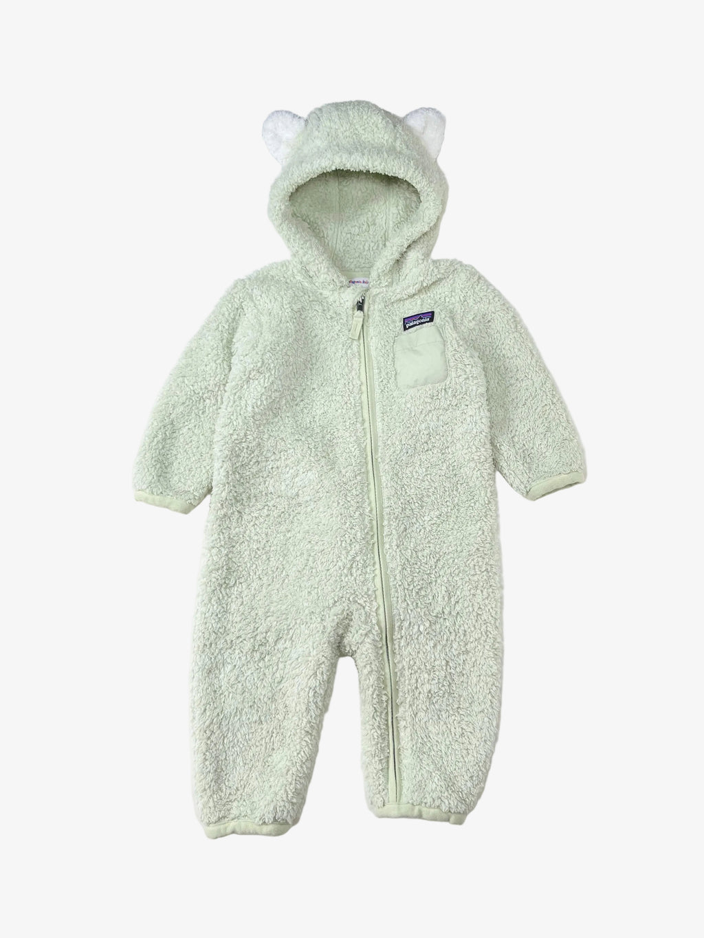 Patagonia – Baby Furry Friends Fleece Bunting (Size 6–12 months)