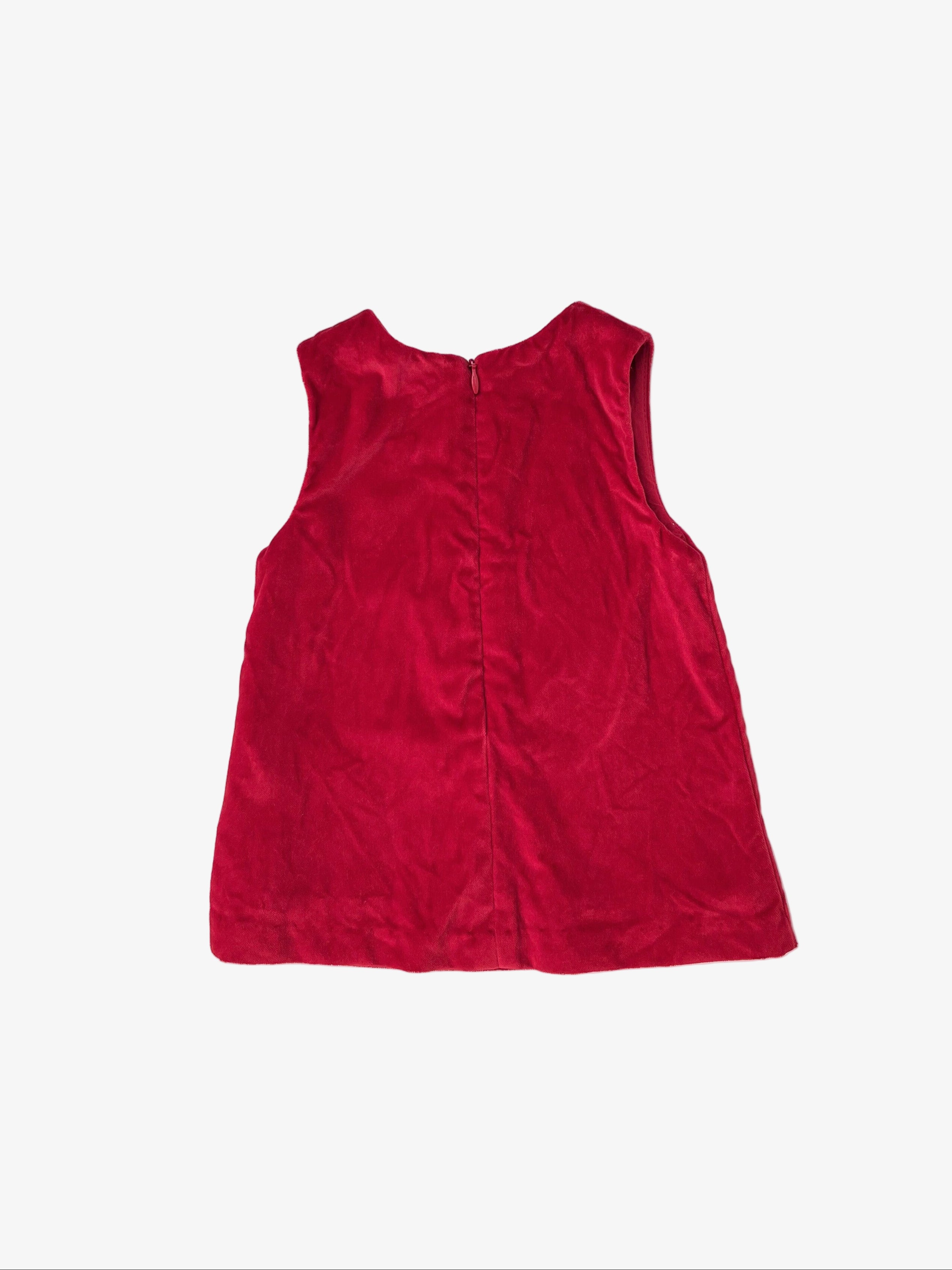 Vild House of Little – Red Velvet Dress (Size 0–6 months)