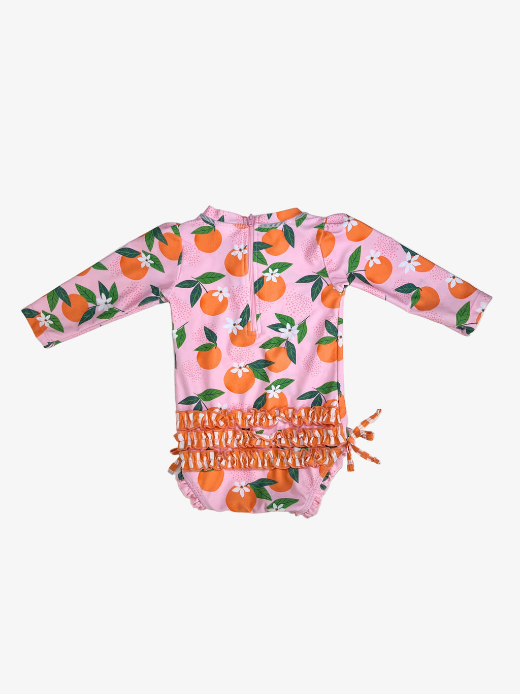 RuffleButts - Long-Sleeve Swimsuit  (12–18 Months)