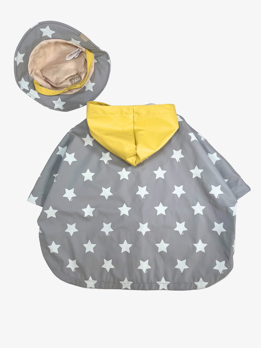 7AM – Raincoat with Bucket Hat (Size 12–18 months)