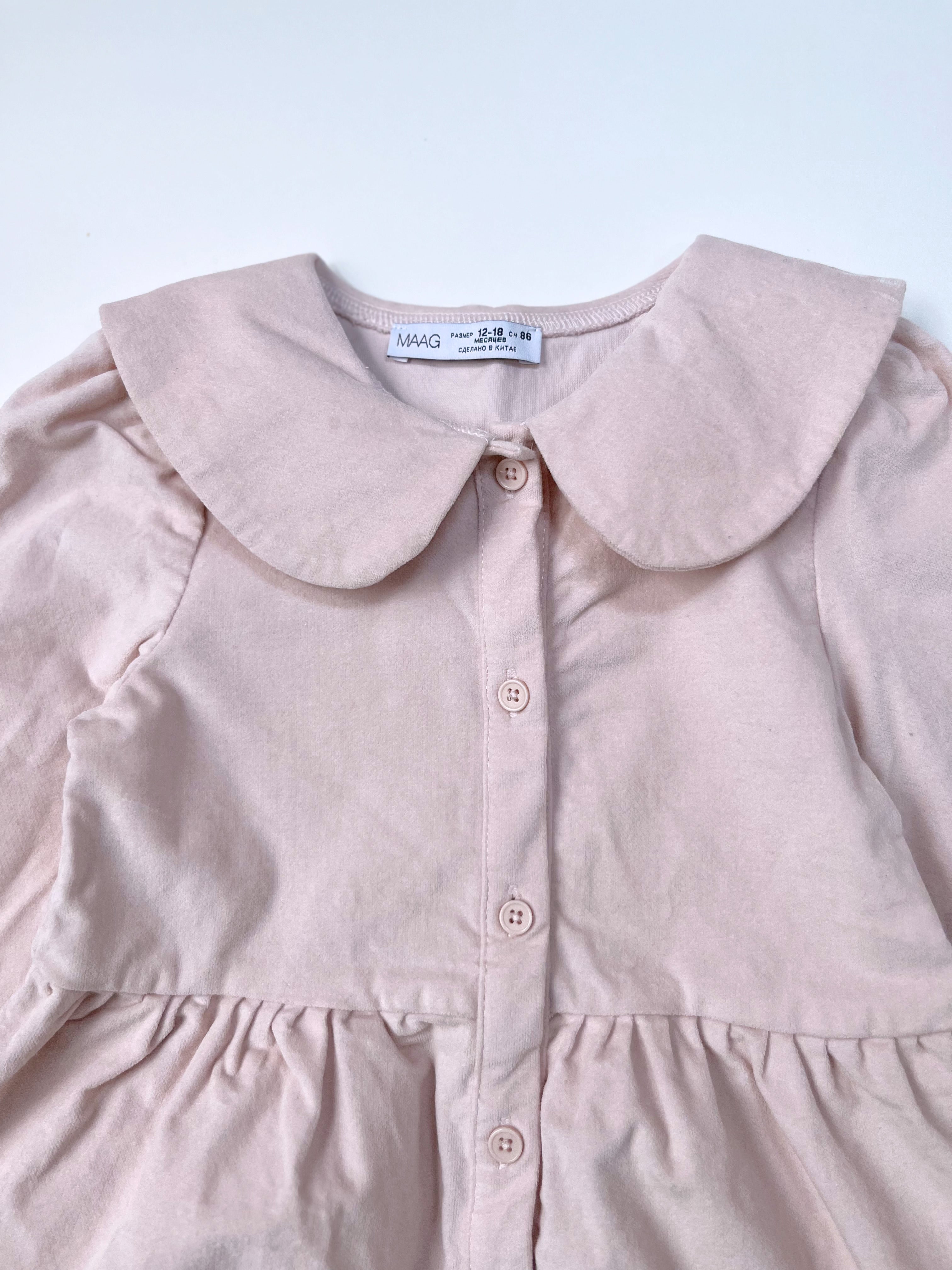 MAAG – Velvet Dress (Size 12–18 months)
