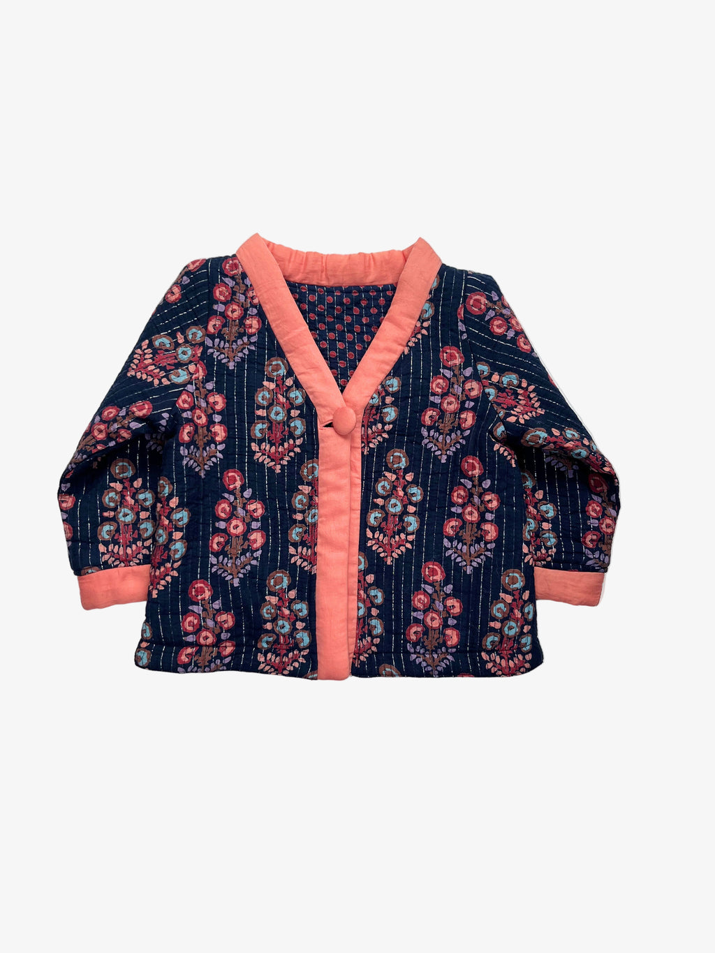 Pink Chicken – Quilted Reversible Jacket (Size 2–3 Years)