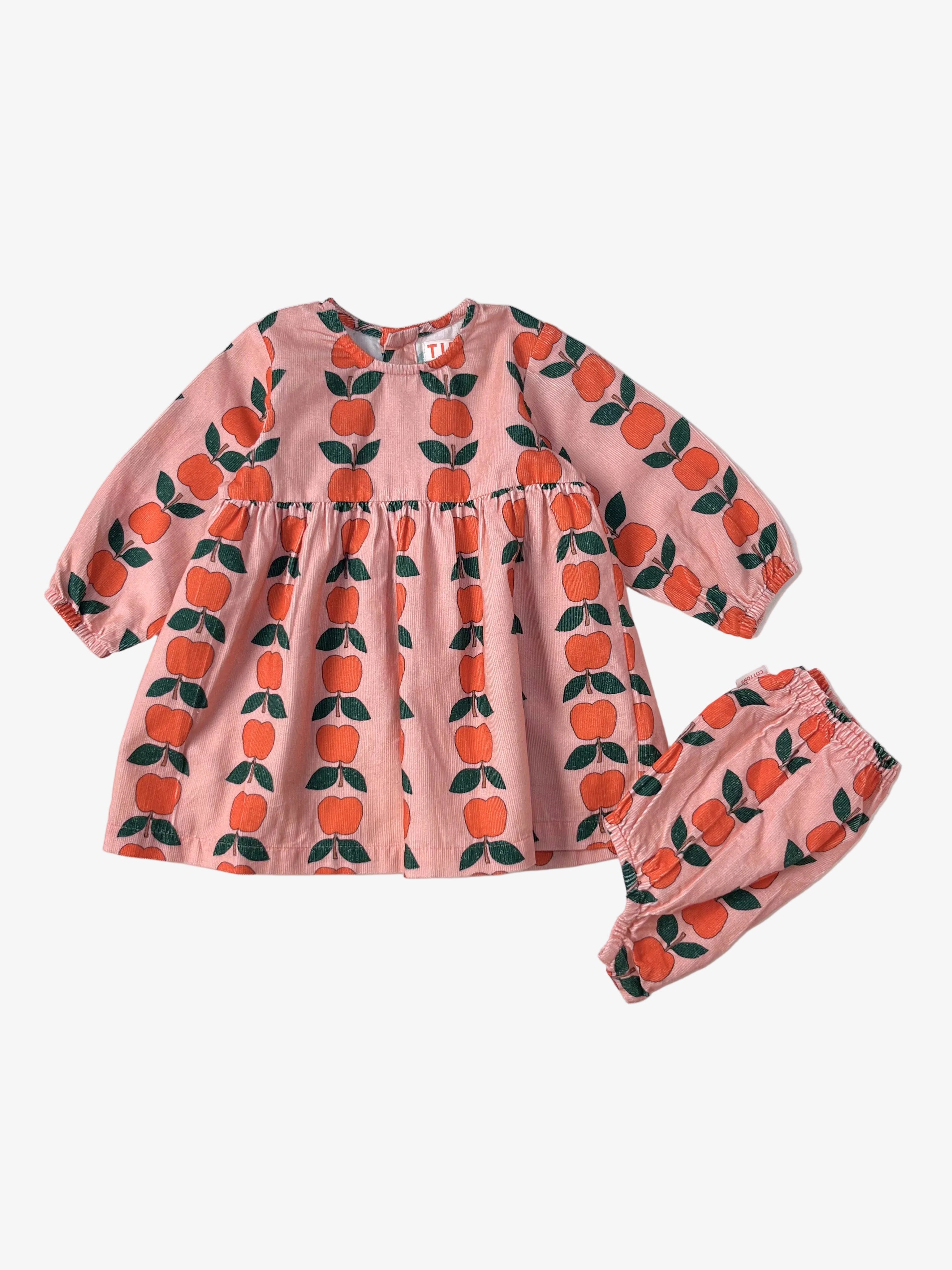 Tinycottons – Micro Corduroy Dress & Bloomers Set (Size 9 months, New)