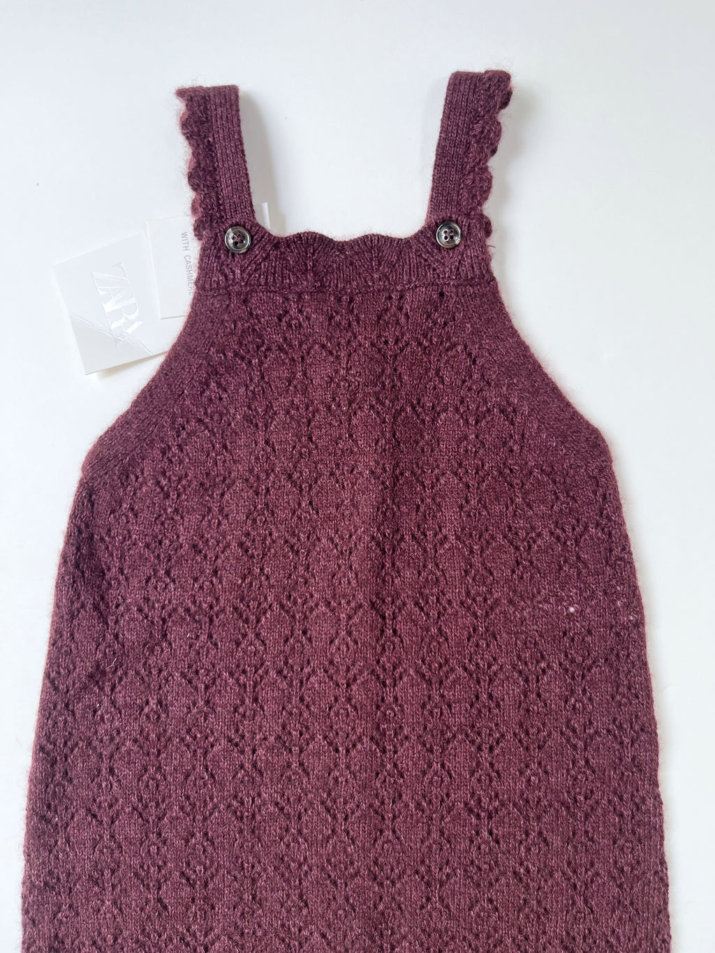 Zara – Knitted Overalls (Size 12–18 months / 86 cm, New with Tag)