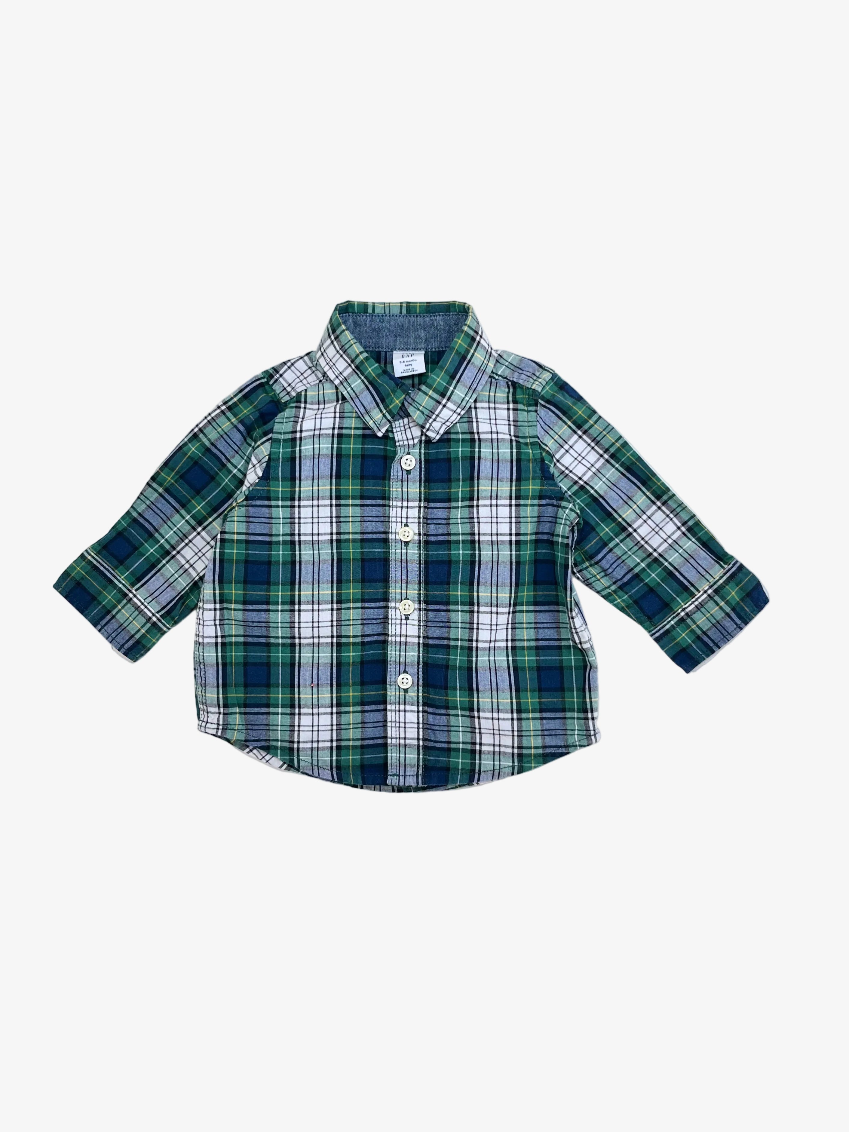 GAP – Button-Down Shirt (Size 3–6 months)