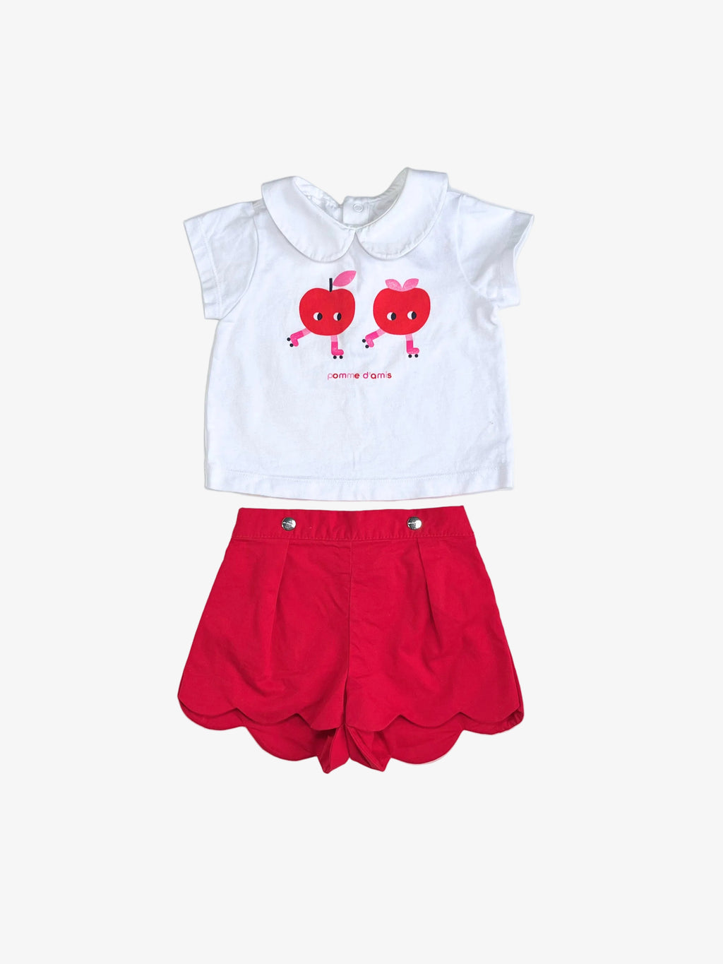 Jacadi – T-Shirt & Shorts Set (Size 6 months / 67 cm, runs small)