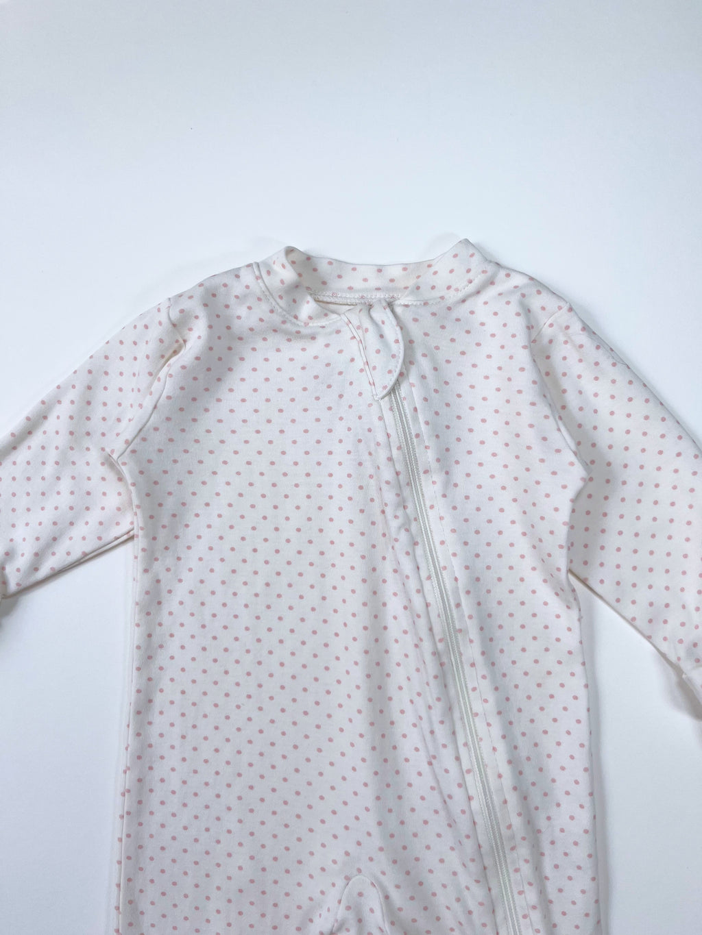 Pink Chicken – Zipper Footies (Size NB)