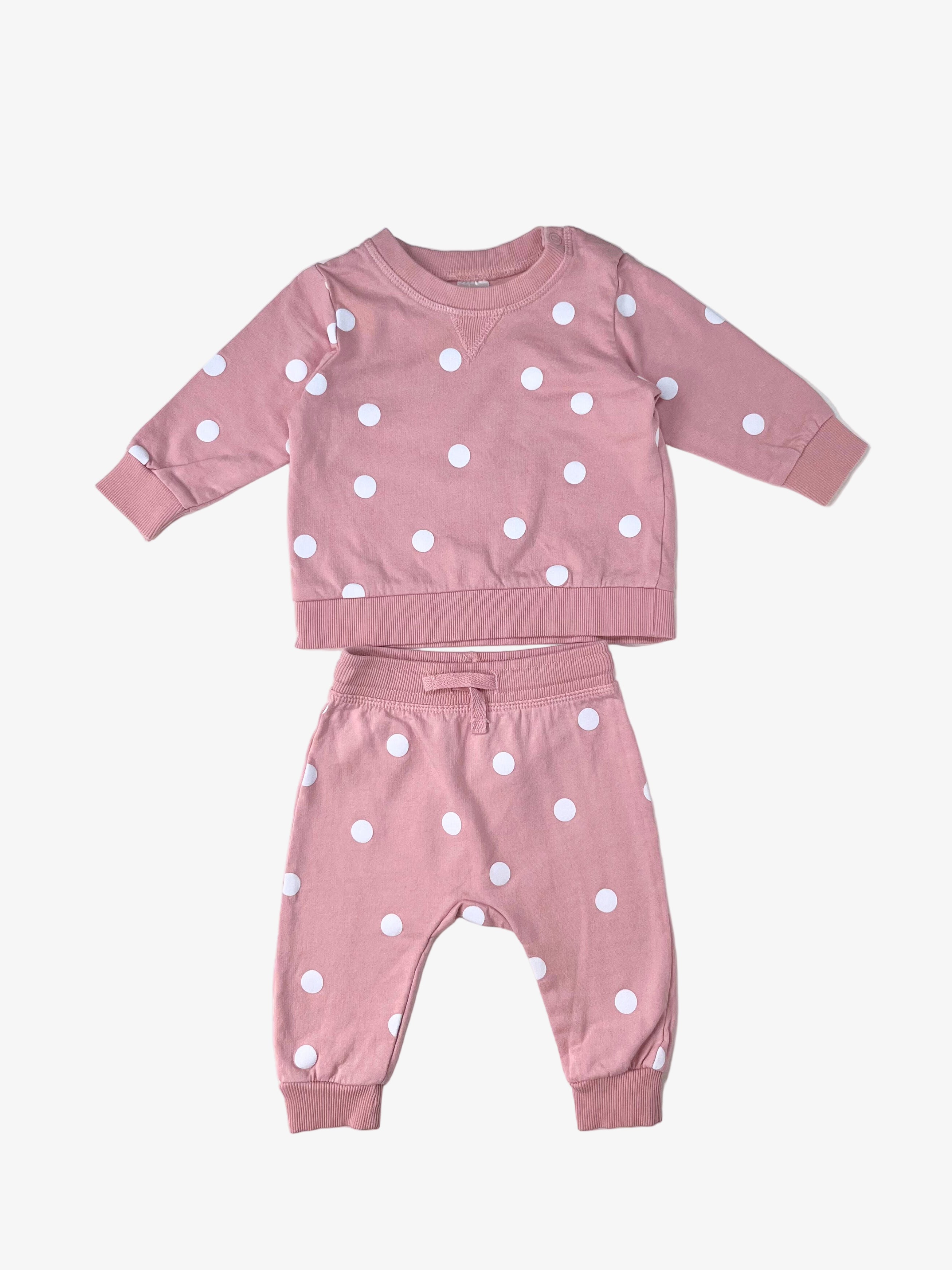 H&M – Sweatshirt & Pants Set (Size 3–6 months)
