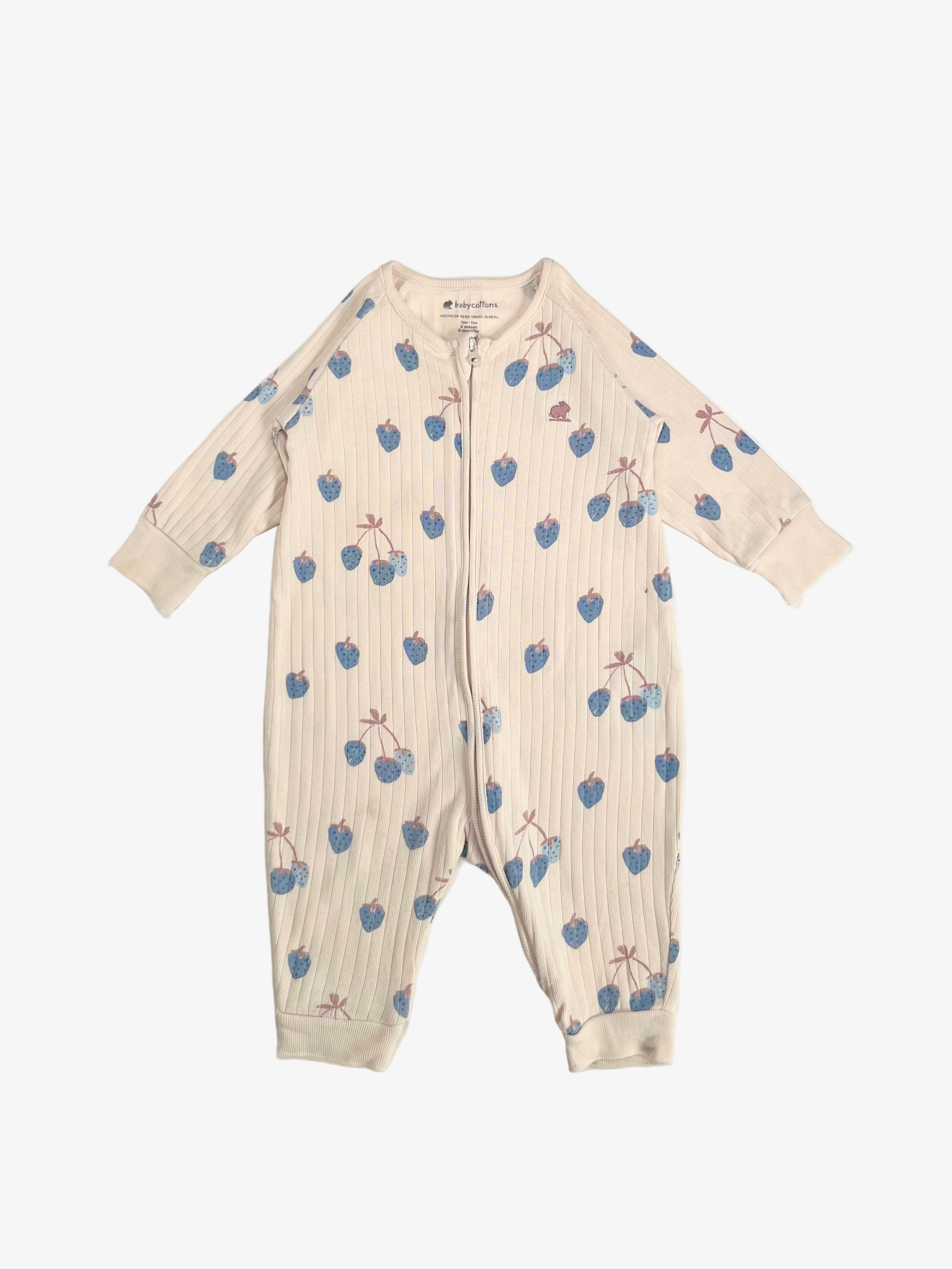 Baby Cottons – Romper with Zipper (Size 6 Months)