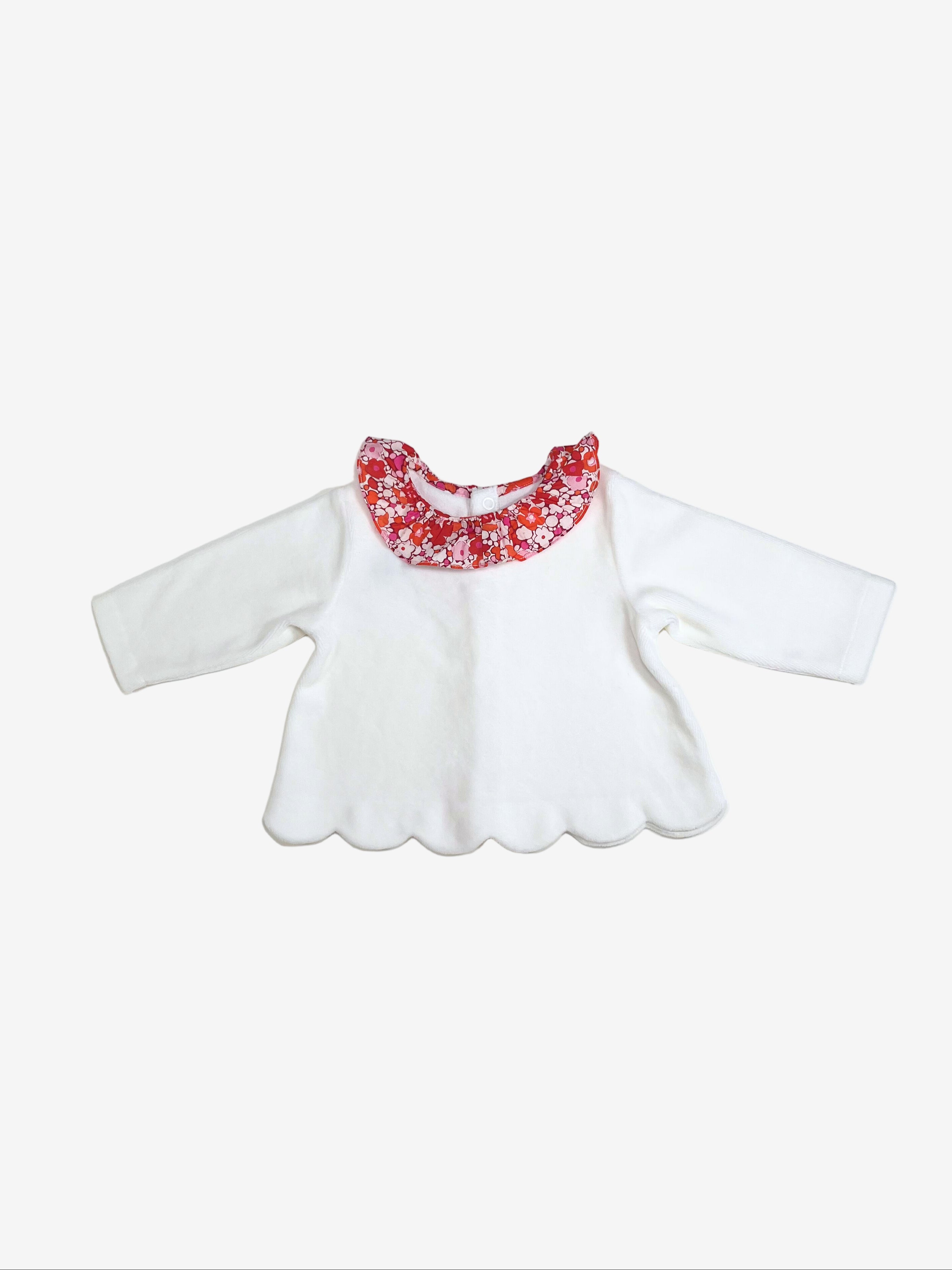 Jacadi – Velour Top (6 Months, Runs Small)
