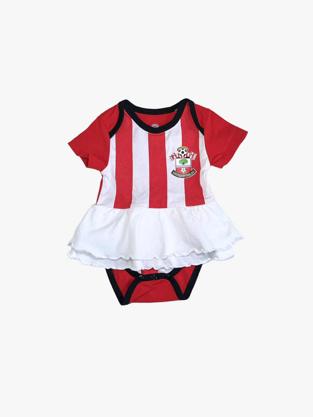 Southampton FC – Sport Onesie with Attached Skirt (Size 0–3 months)