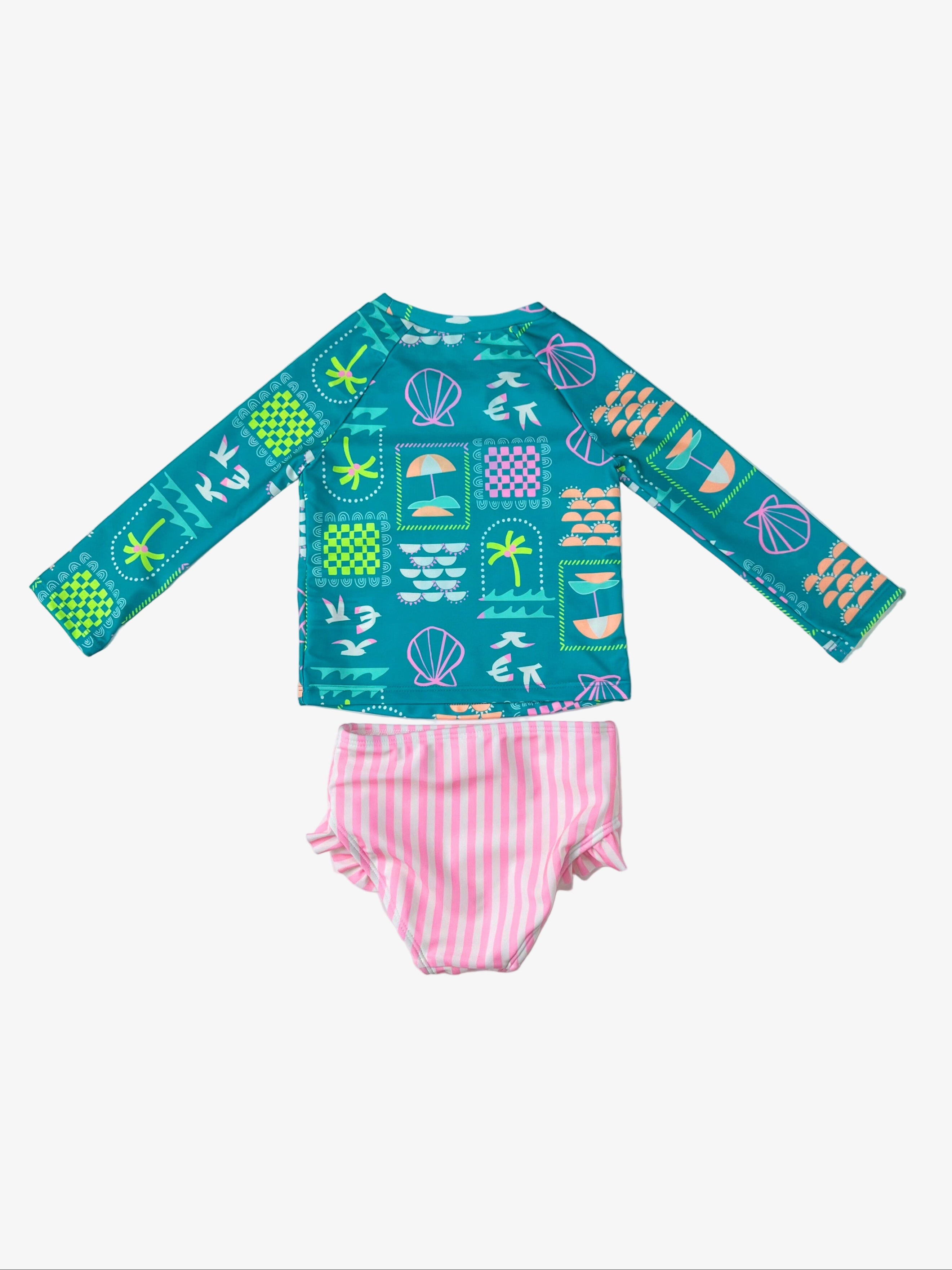 Cat & Jack – Rashguard 2-Piece Swimsuit (Size 2T)