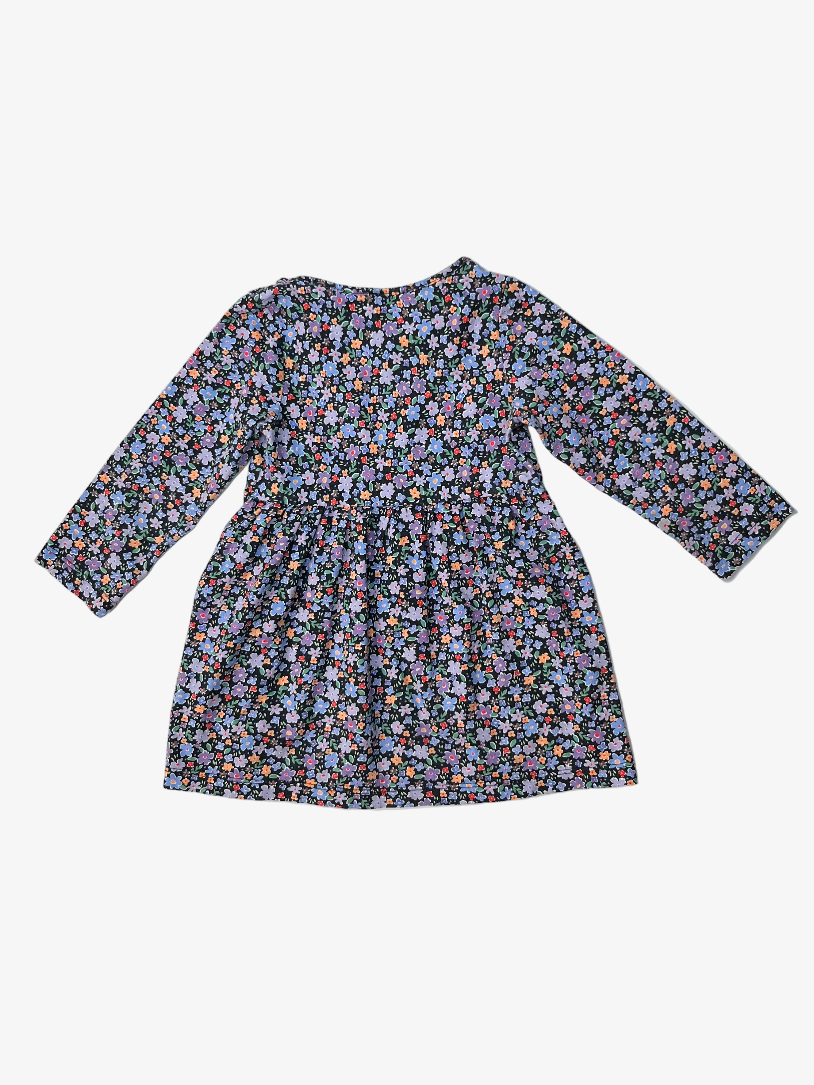H&M – Cotton Long-Sleeve Dress (Size 2T / 18–24 months)