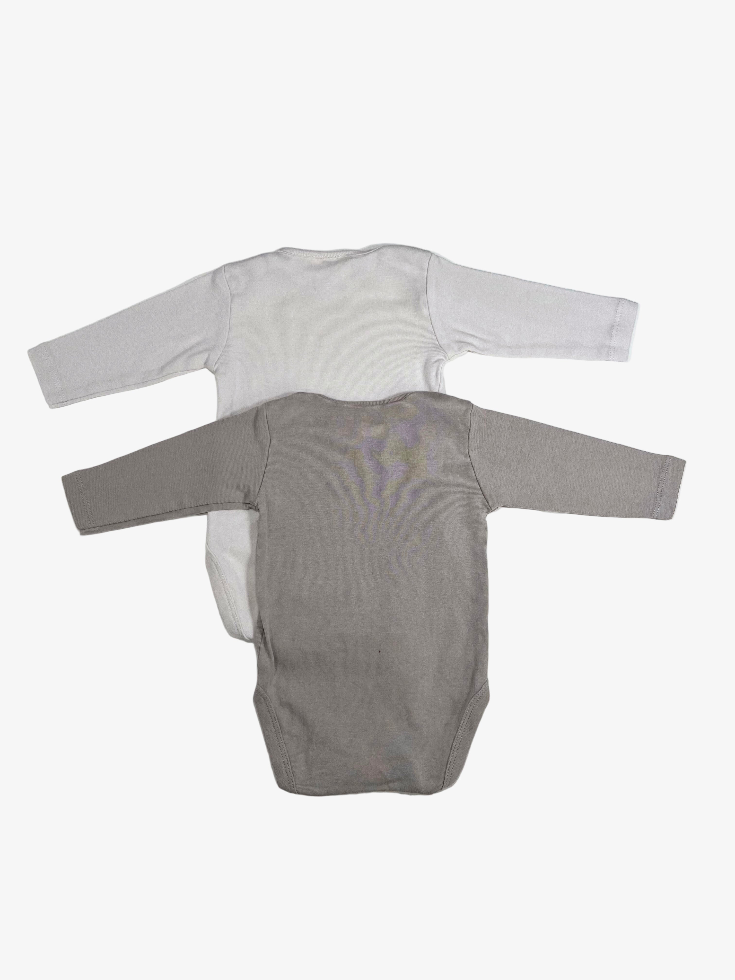 Zara Two-Pack Long Sleeve Onesies (3–6 Months)