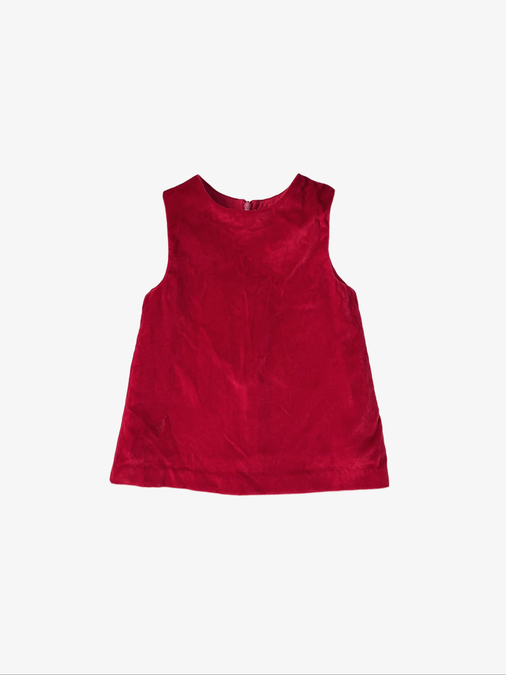 Vild House of Little – Red Velvet Dress (Size 0–6 months)