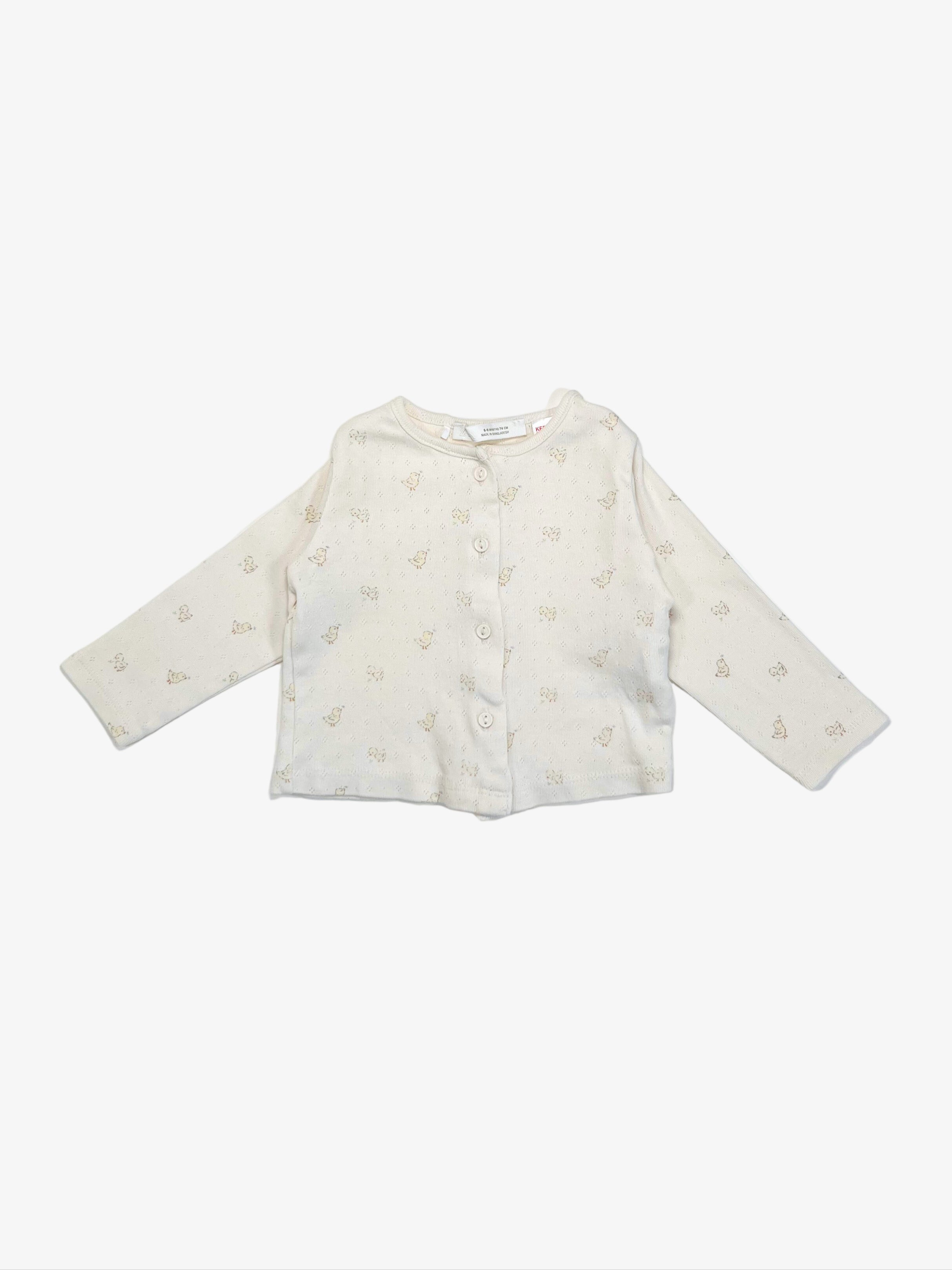 Zara – Cotton Light Cardigan (Size 6–9 Months)