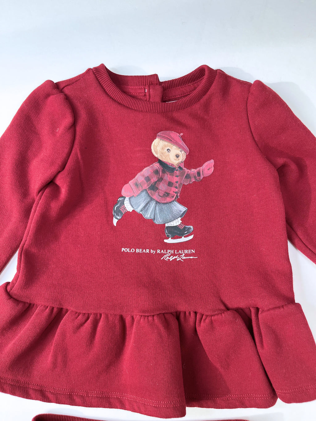 Ralph Lauren – Polo Bear Fleece Sweatshirt & pants Set (Size 12 months)