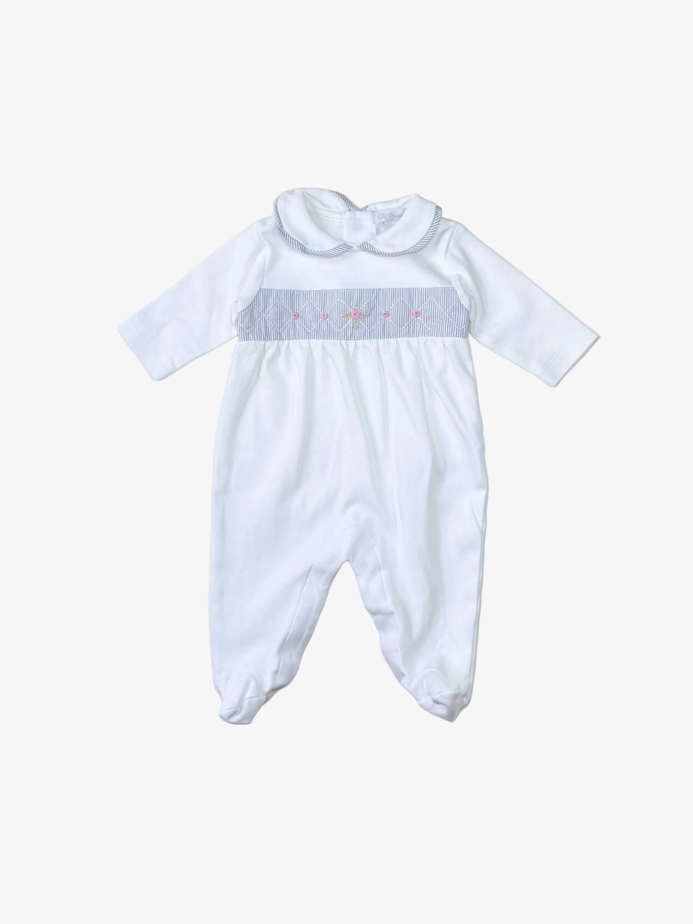 Old Bunch – Embroidered Footies (Size NB)