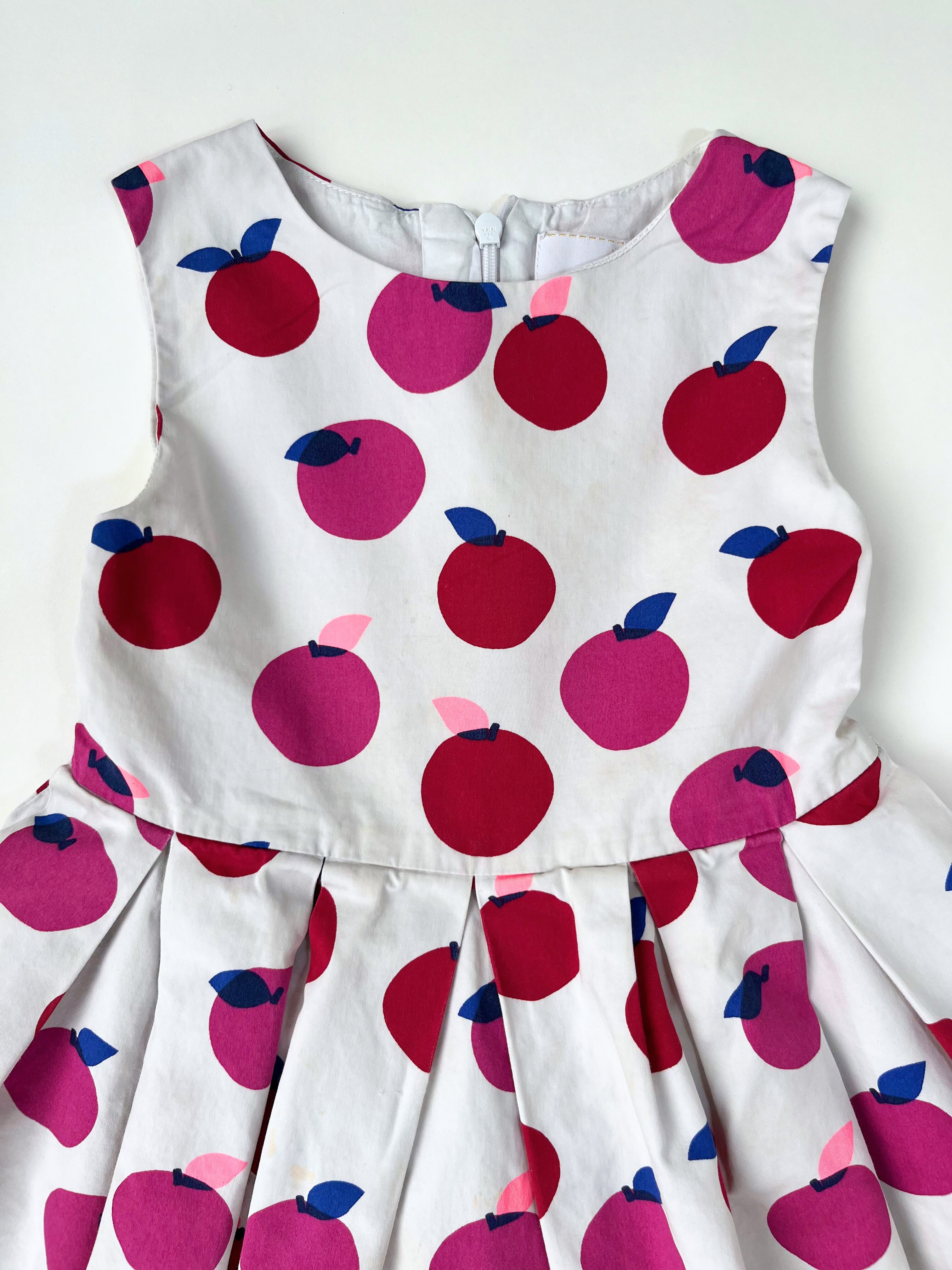Jacadi - Apple Print Dress (Size 4 years / 104 cm)