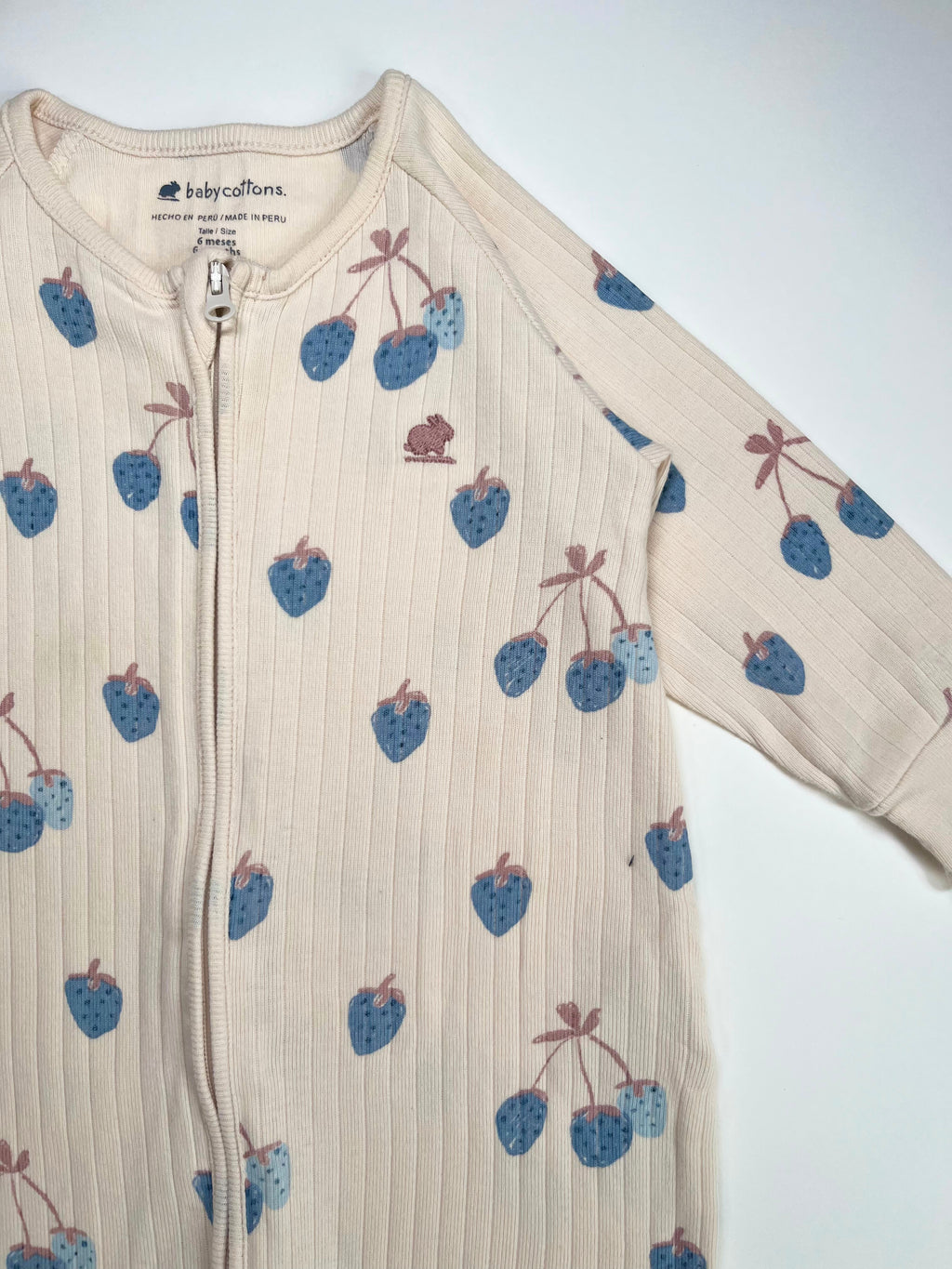 Baby Cottons – Romper with Zipper (Size 6 Months)