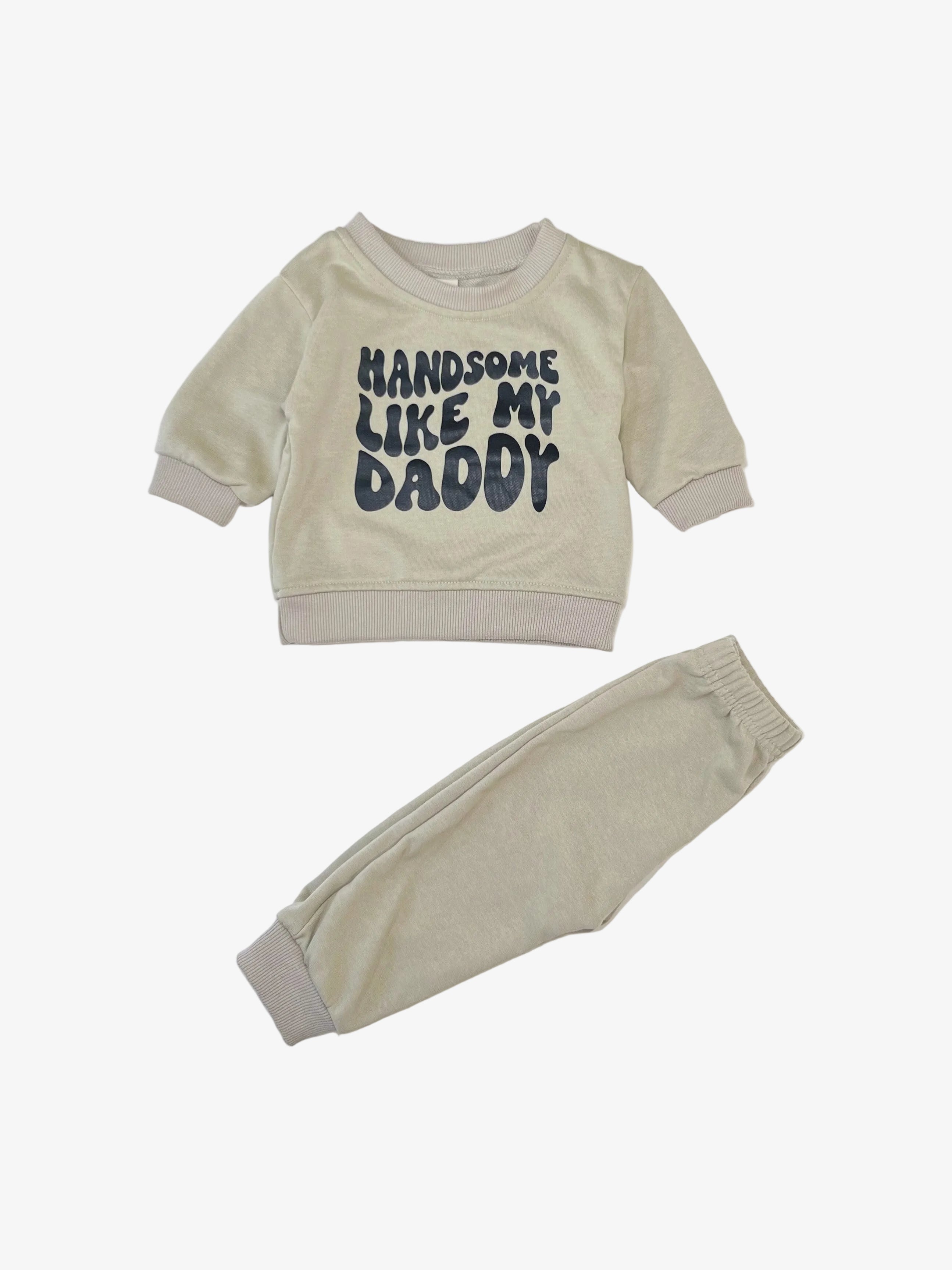 MiniOlie – Sweatshirt & Sweatpants Set (Size 6–12 months)