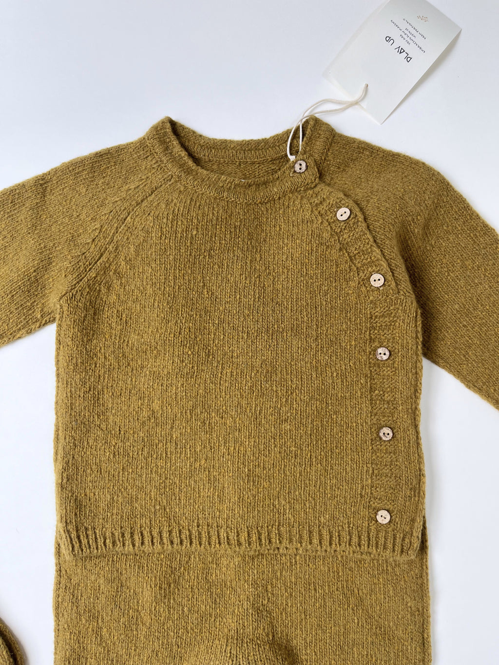 Play Up – Knitted Sweater, Overalls & Socks Set (Size 12 months)