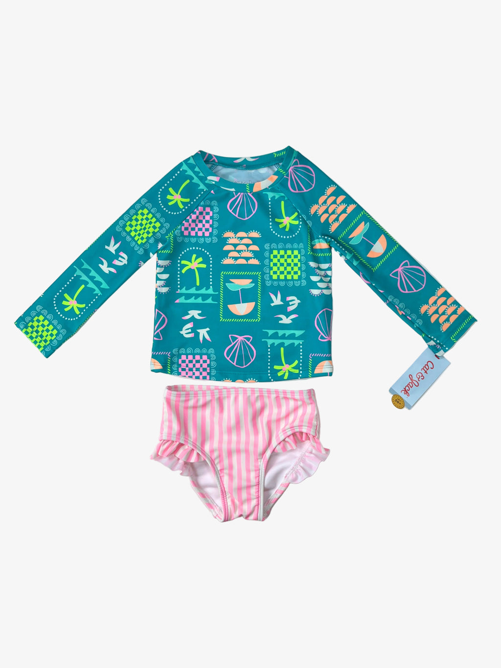 Cat & Jack – Rashguard 2-Piece Swimsuit (Size 2T)