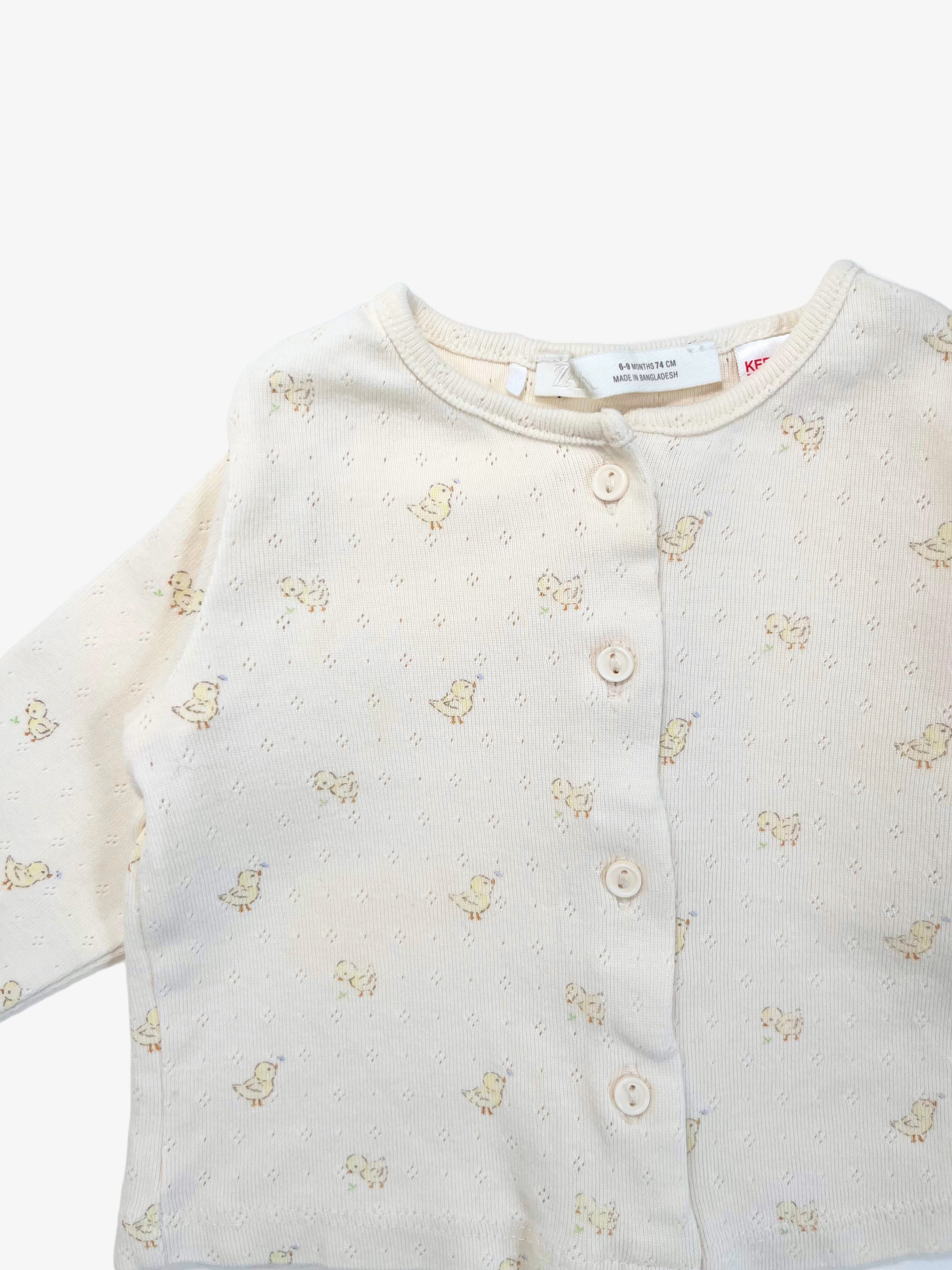 Zara – Cotton Light Cardigan (Size 6–9 Months)
