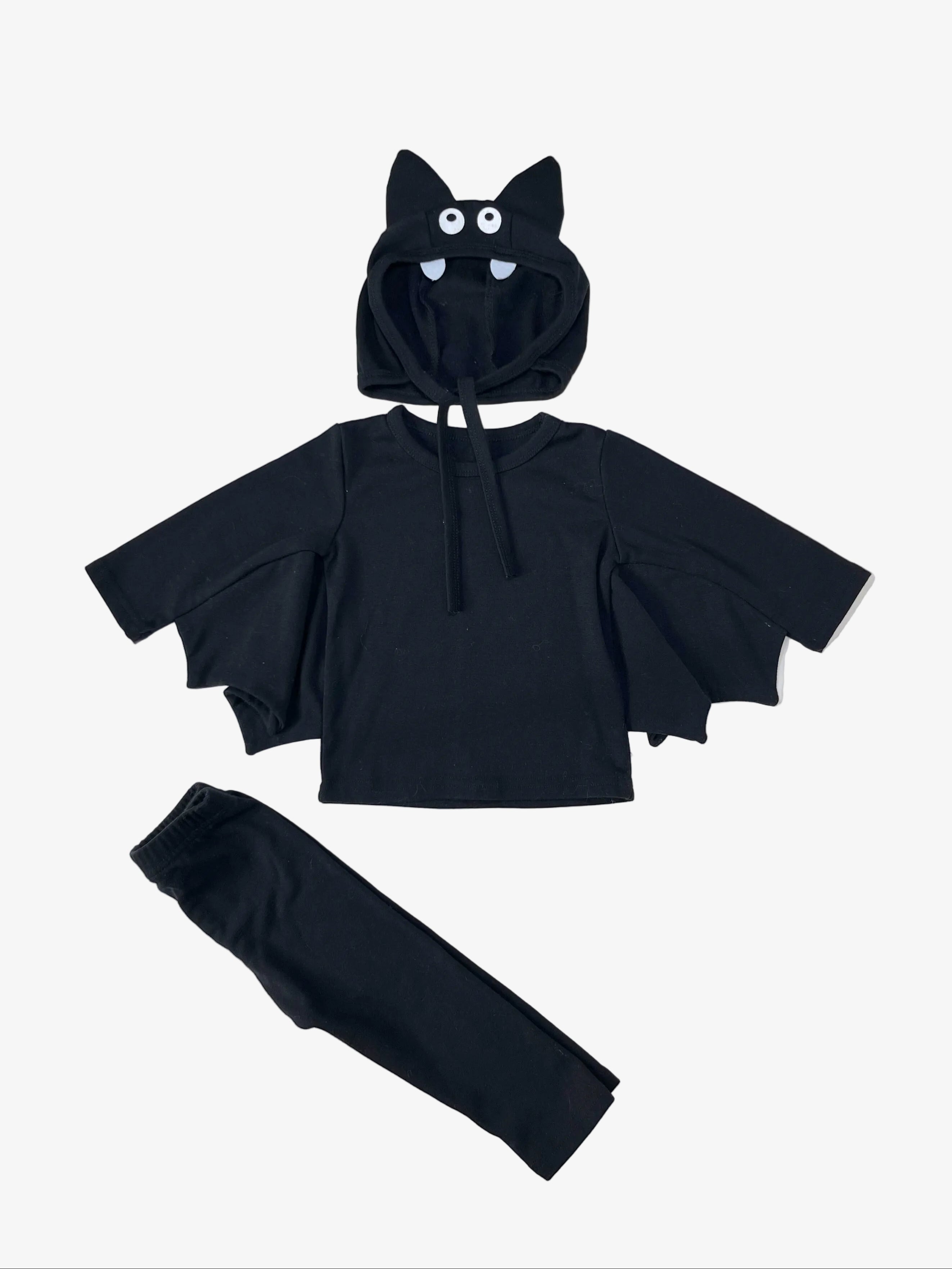 Handmade – Halloween Bat Costume Set (Size 6–9 months)