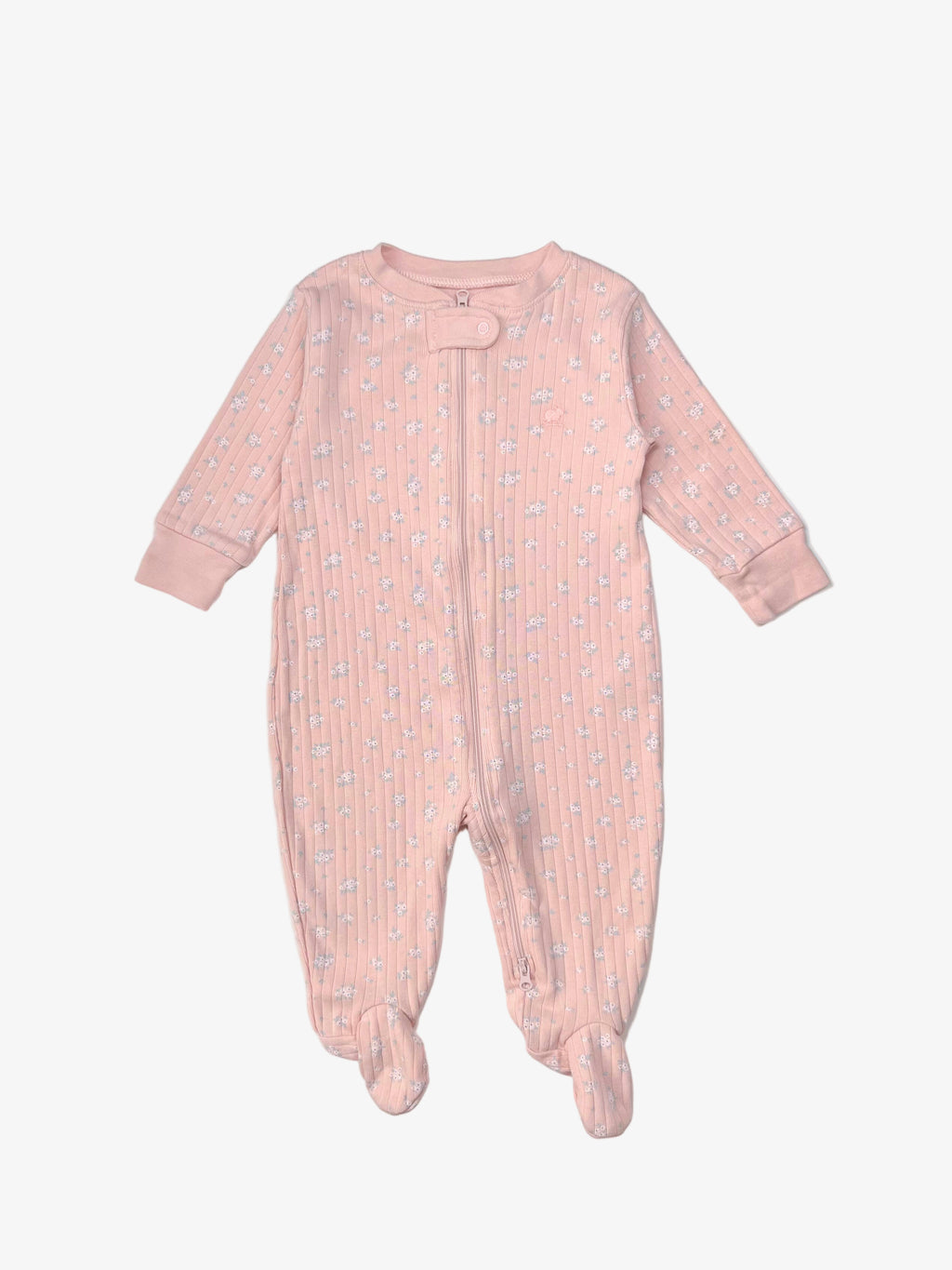 Baby Cottons – Footies with Zipper (Size 6 Months)