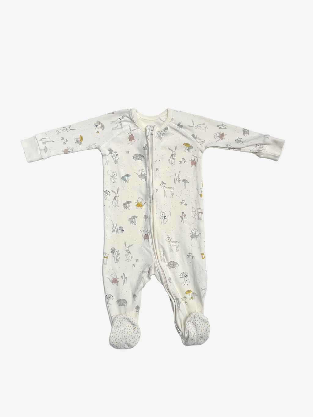 Pehr - Footies with Zipper  (0–3 Months)