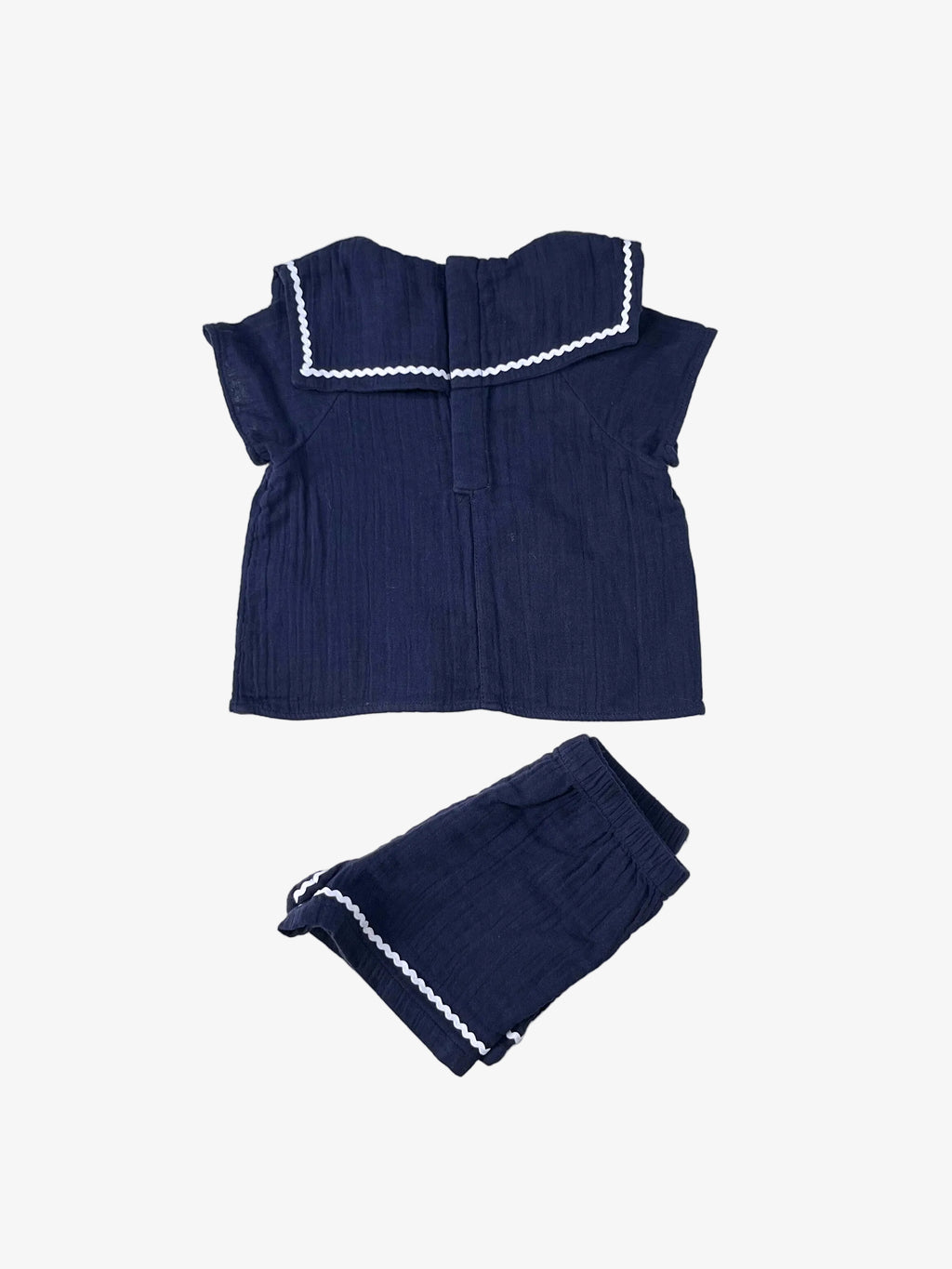 Petit Bateau – Muslin Top & Shorts Set (Size 12 months / 74 cm)