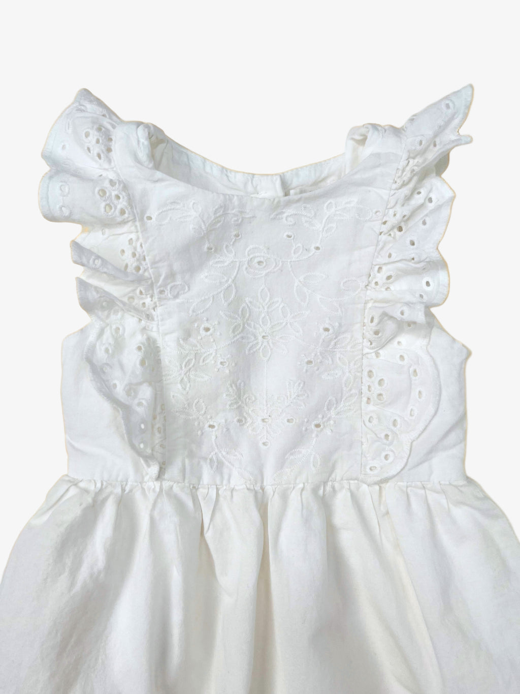 H&M - Dress with Eyelet and Ruffle Details (Size 18–24 months)
