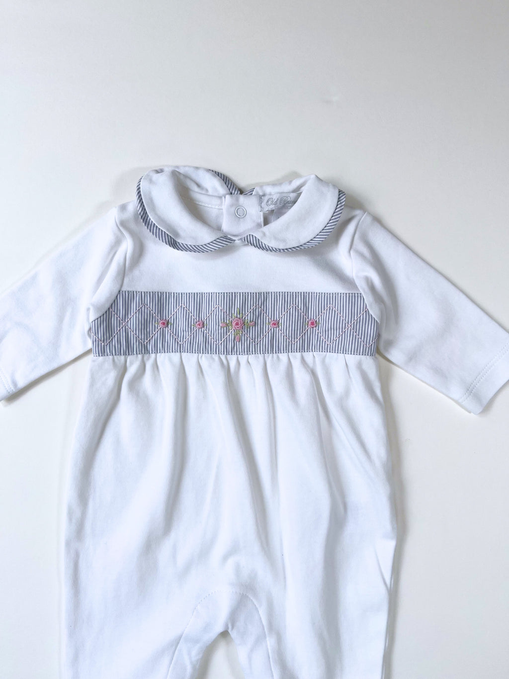 Old Bunch – Embroidered Footies (Size NB)