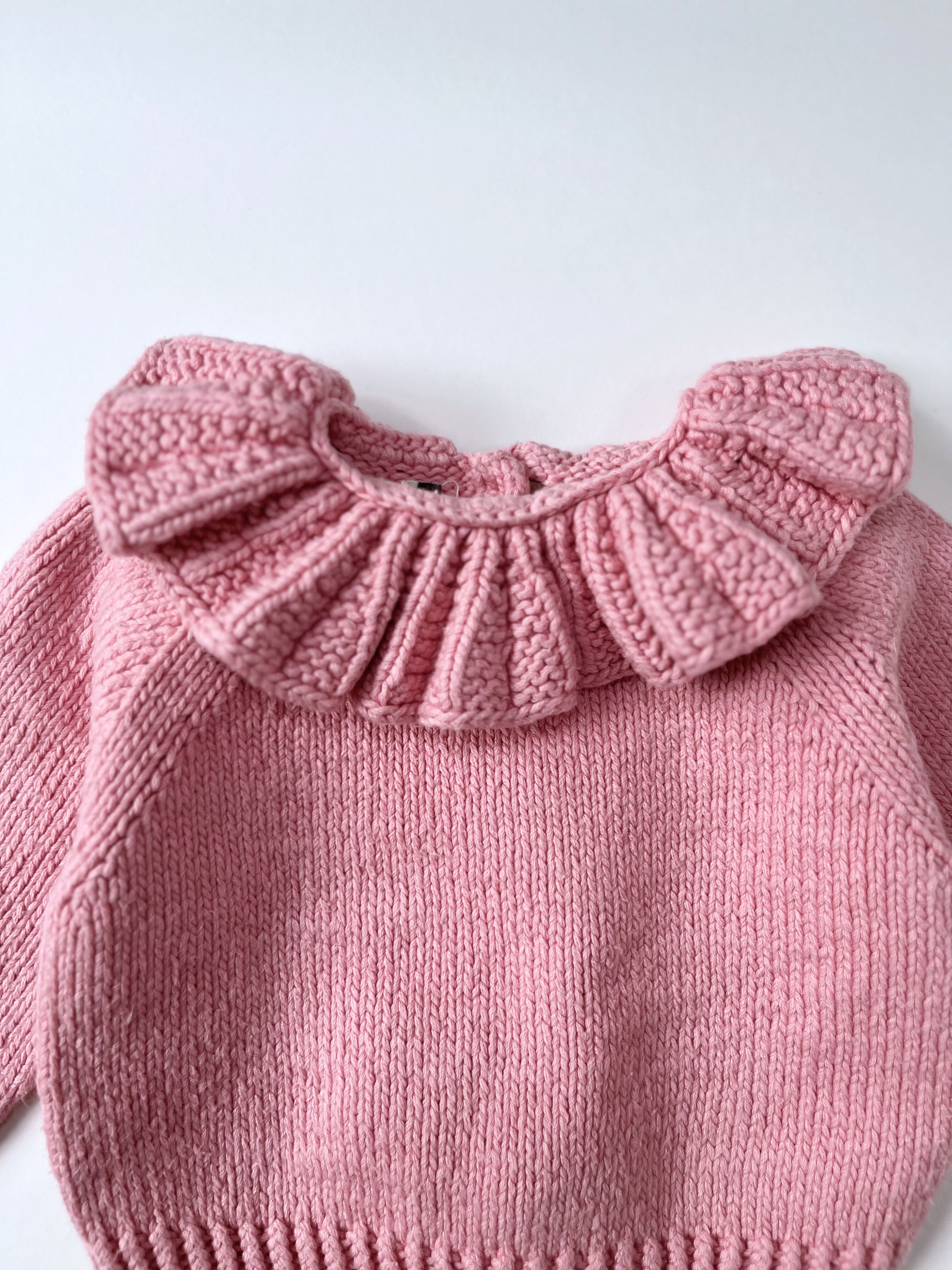 Kalinka – Handknit Sweater (Size 6–12 months)