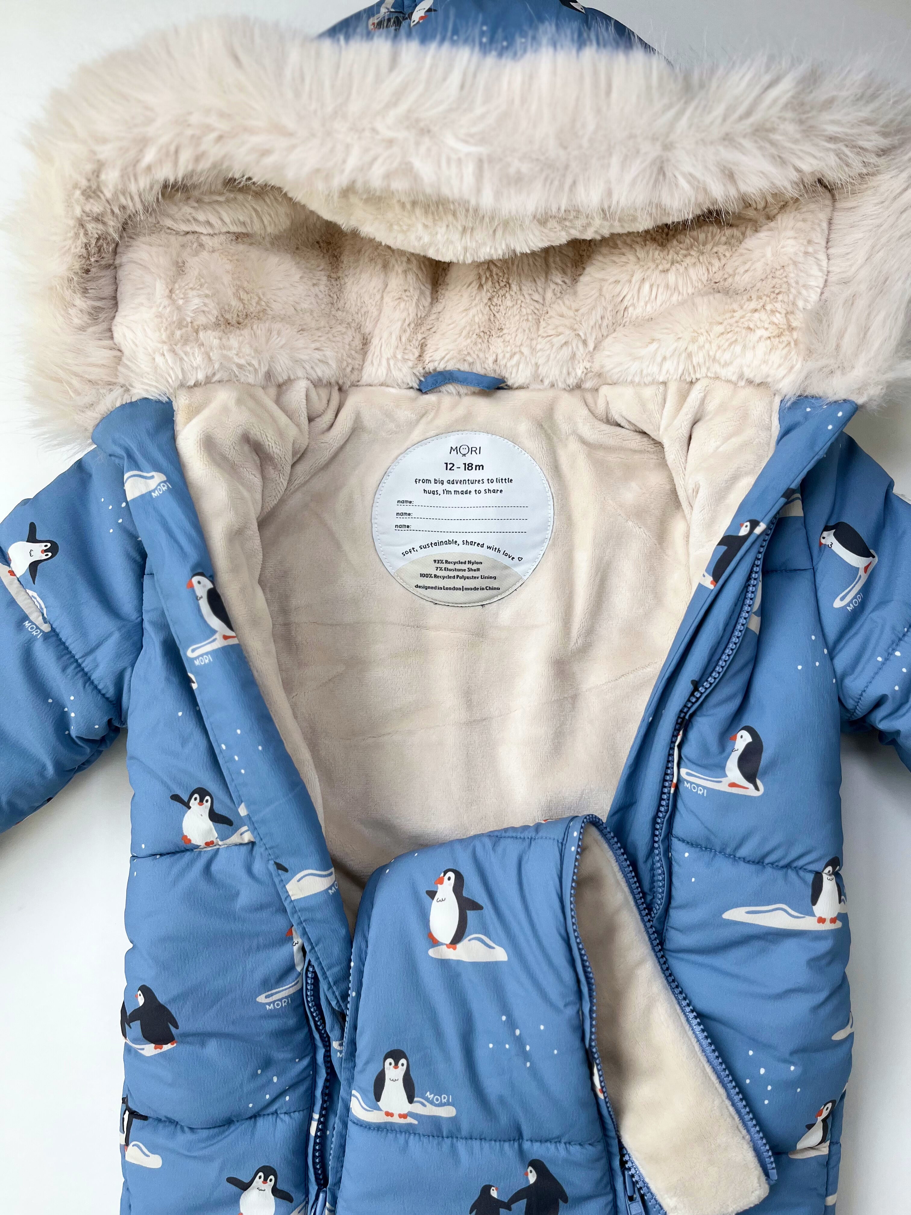Mori – Snowsuit (Size 12–18 months)