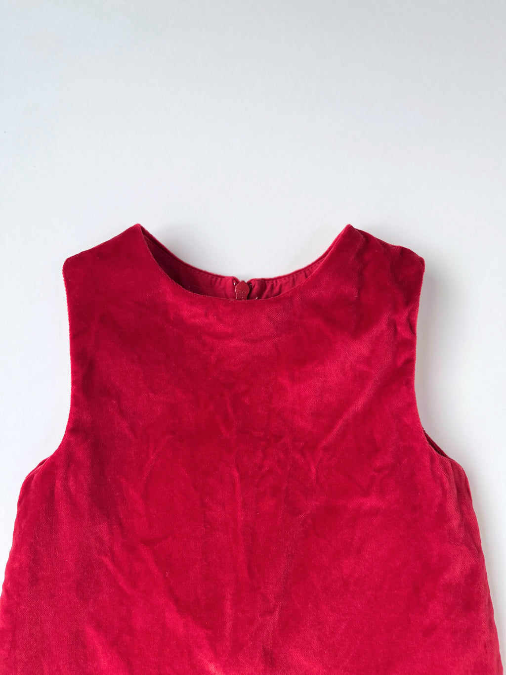 Vild House of Little – Red Velvet Dress (Size 0–6 months)