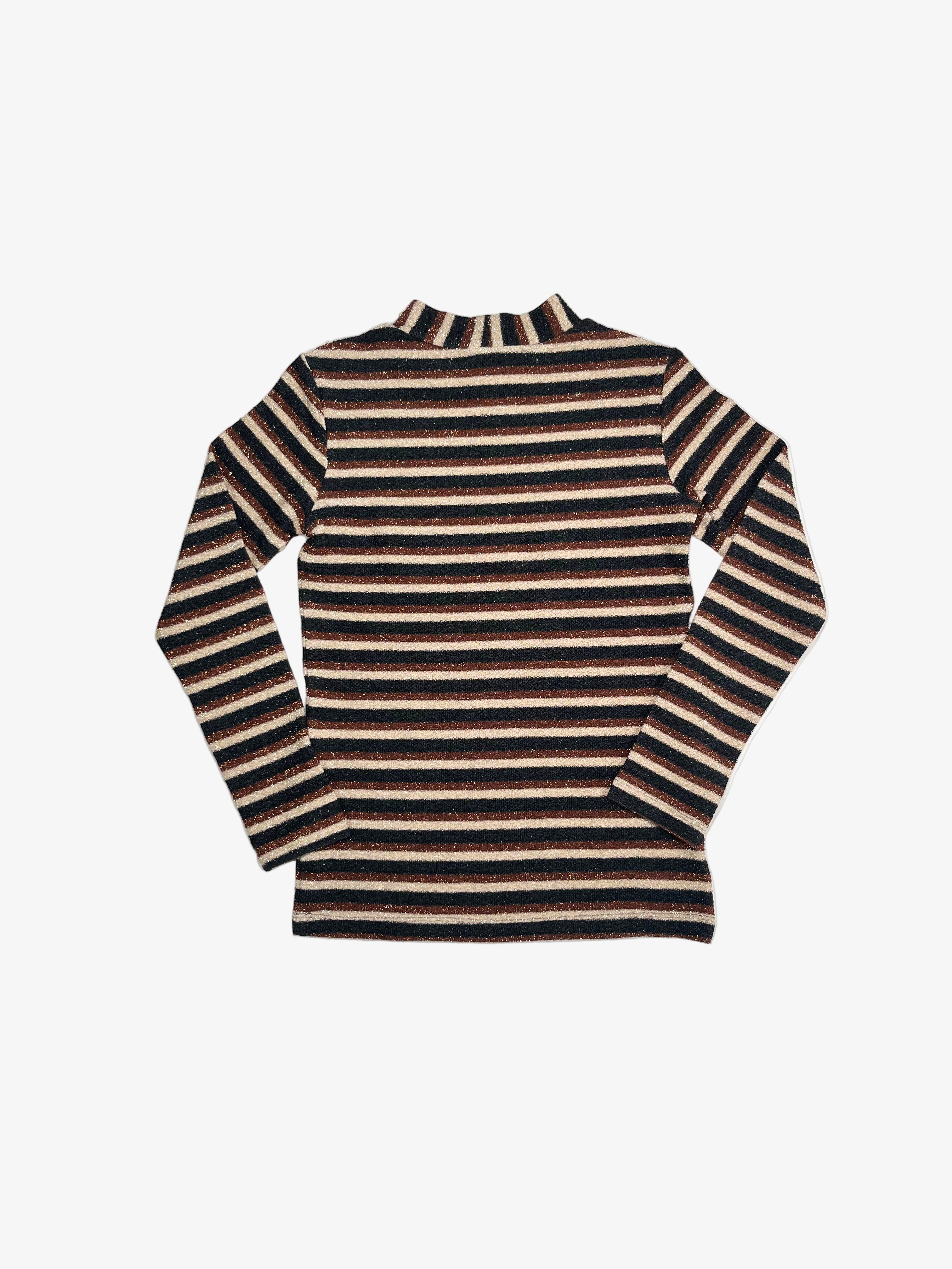 Caffè D’Orzo – Long Sleeve Lurex Top (Size 10)