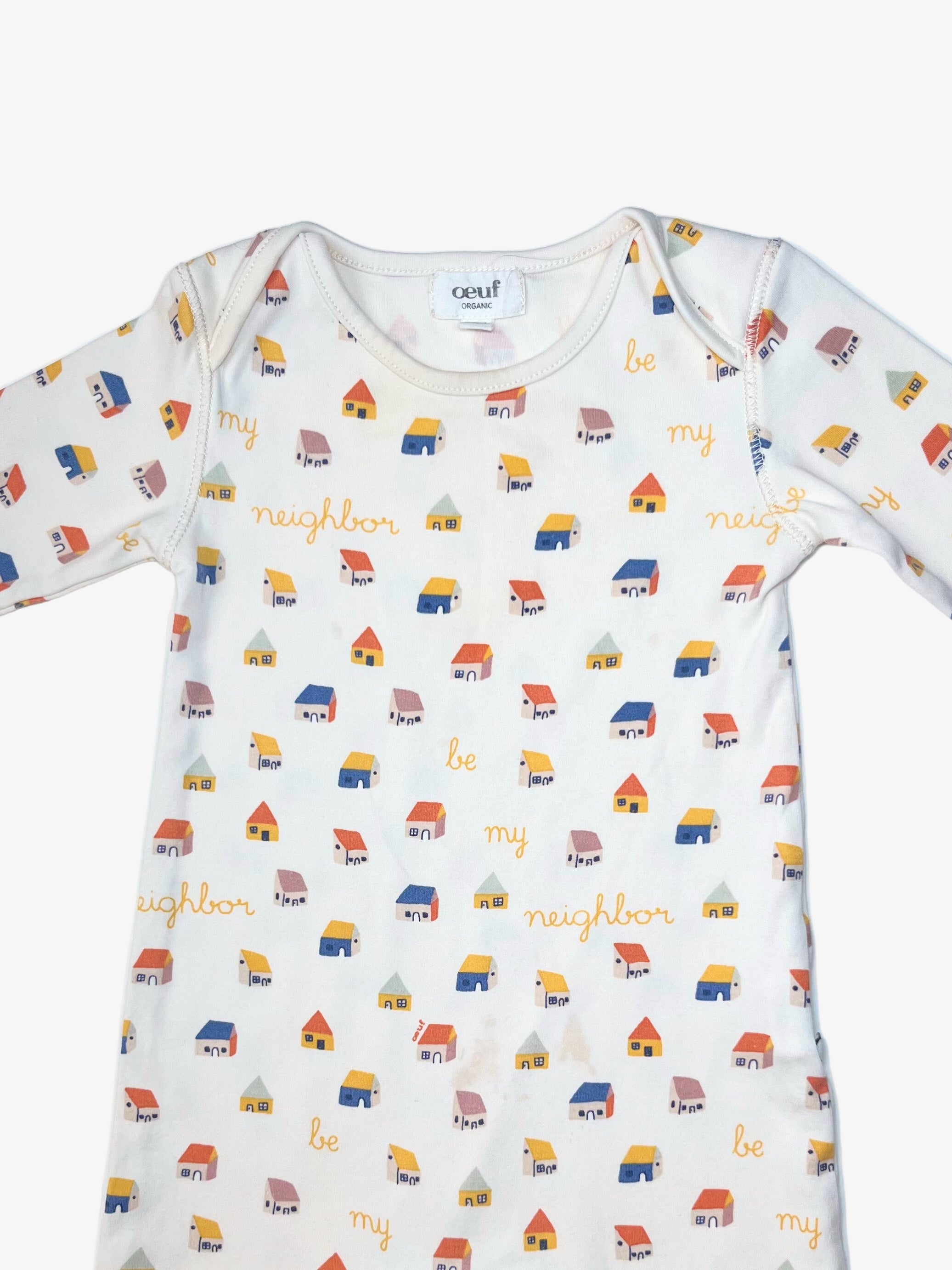 Oeuf – “Be My Neighbor” Romper (Size 6–12 months)