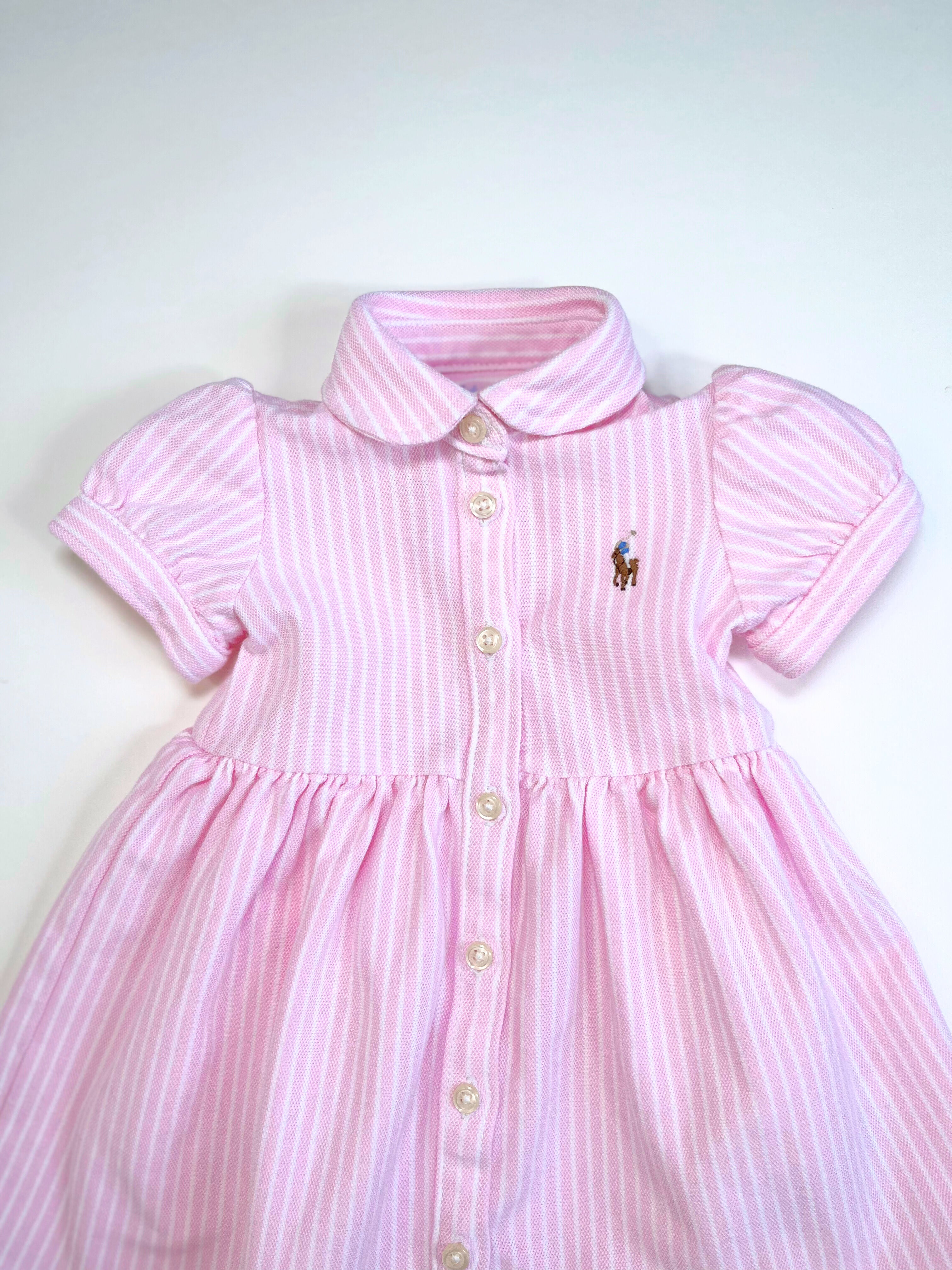 Ralph Lauren – Dress with Puff Sleeves (Size 6 months)