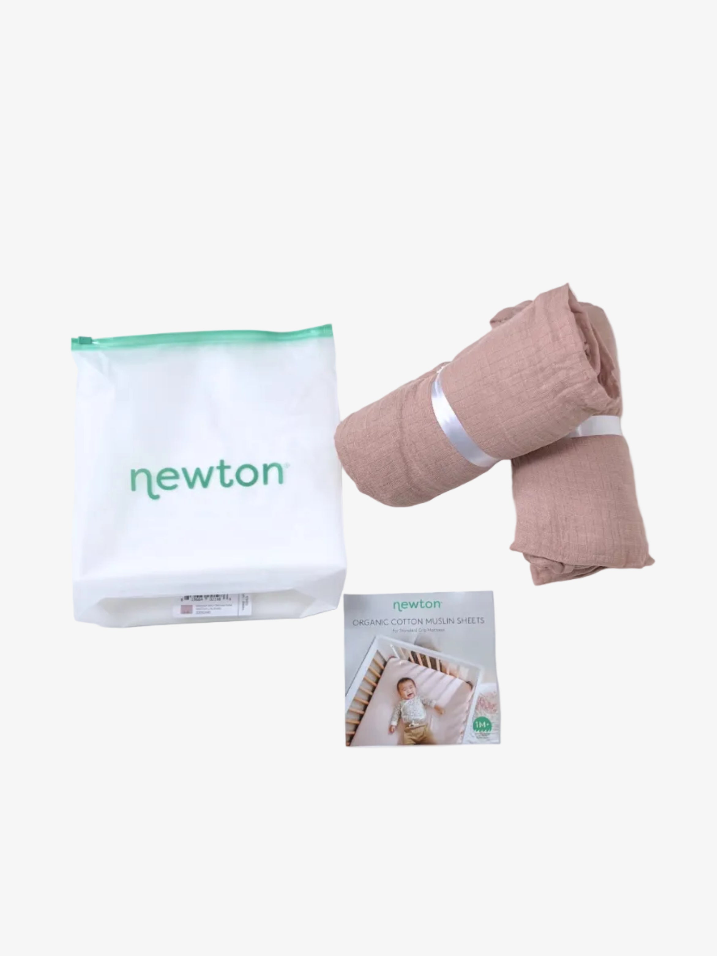 Newton Baby –  Muslin Crib Sheets (Set of 2, Standard Crib Mattress)